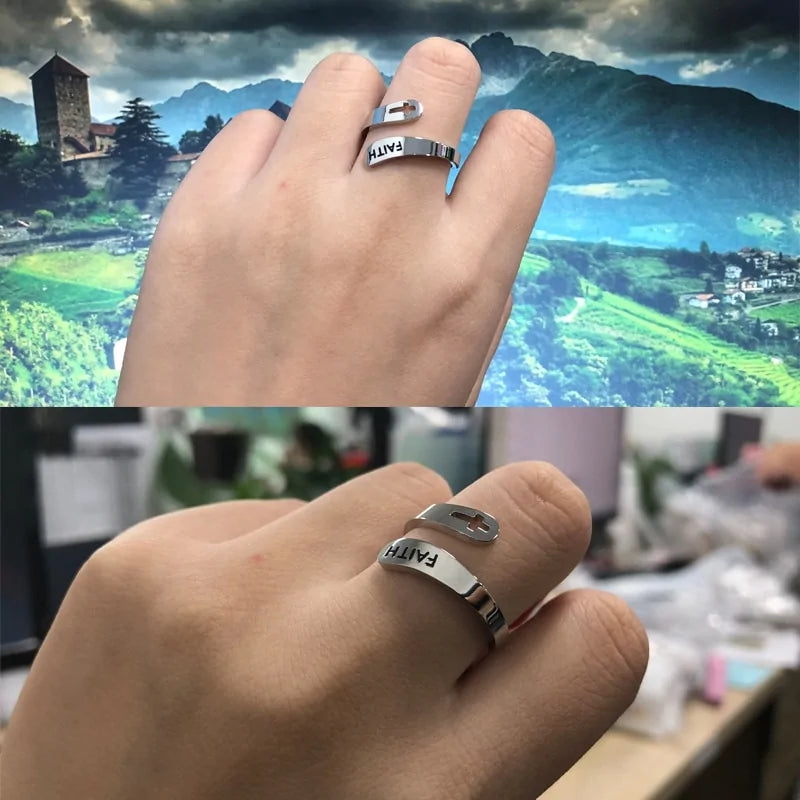 Adjustable Christian Faith Rings (Multiple styles) - Jewelry