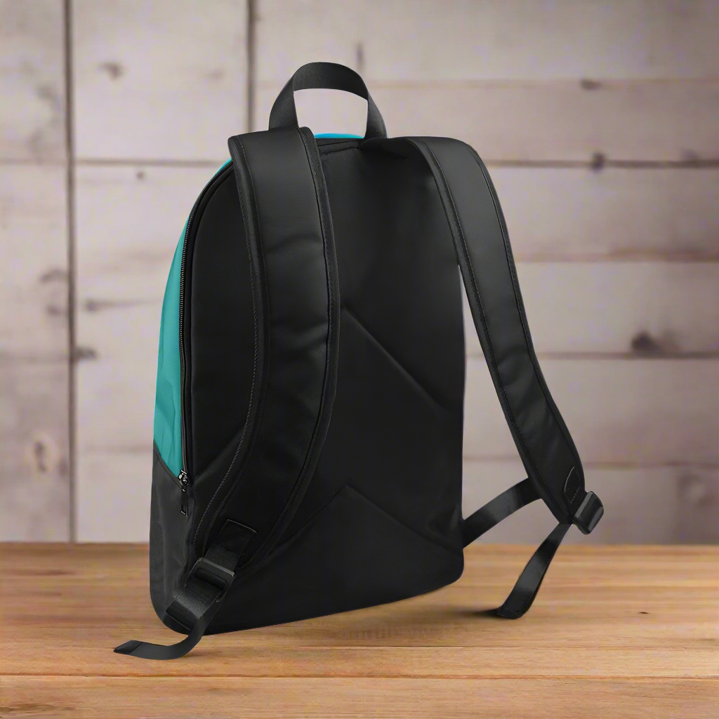 "Jesus Has My Back" Christian Backpack-Black Side Accent (Choose Green or Blue shades)
