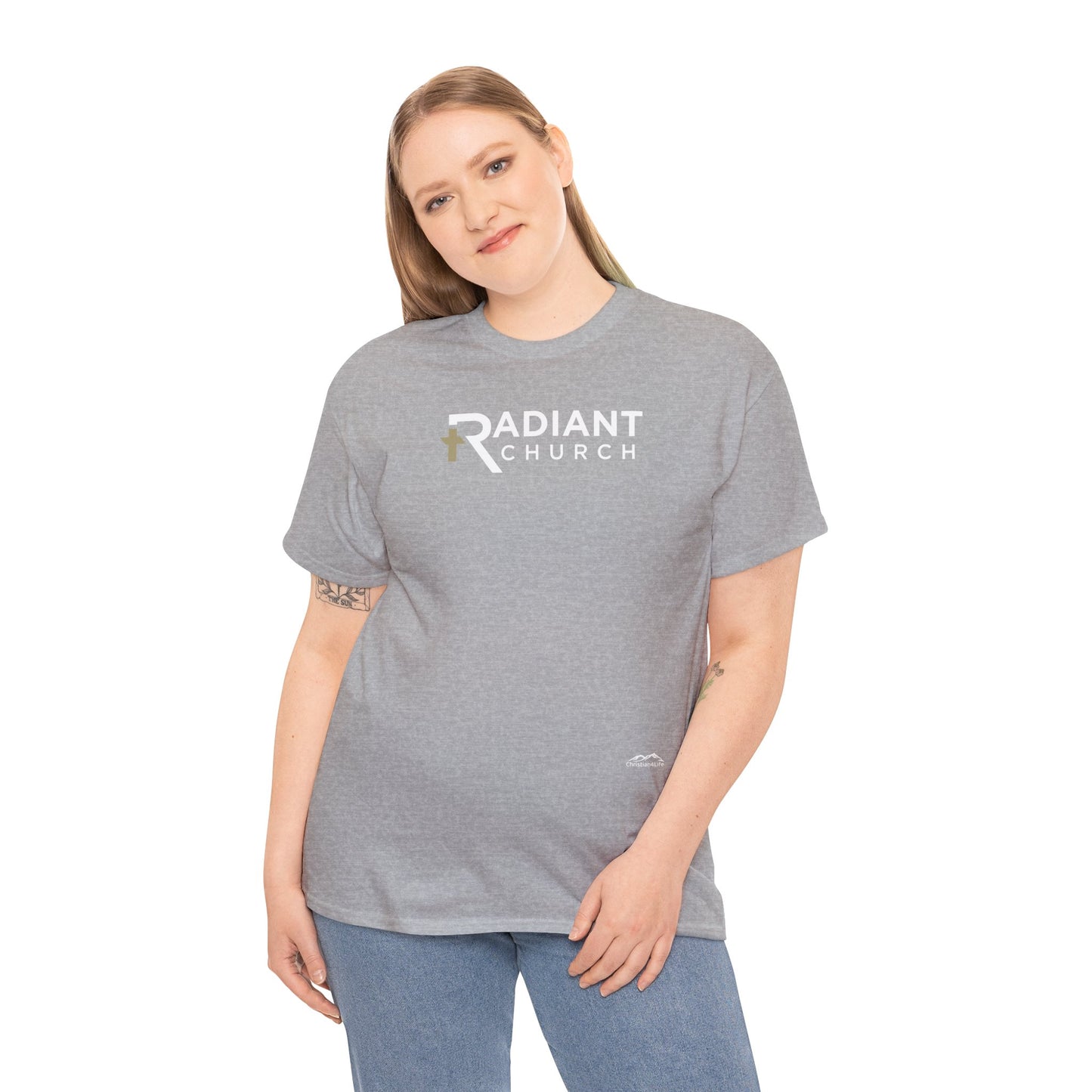 Radiant Church Unisex Cotton Tee | Comfortable Casual Wear, Faith-Based Apparel, Church Events, Gift for Believers, Everyday Style