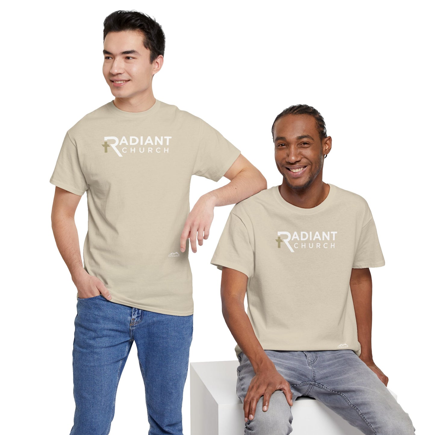 Radiant Church Unisex Cotton Tee | Comfortable Casual Wear, Faith-Based Apparel, Church Events, Gift for Believers, Everyday Style
