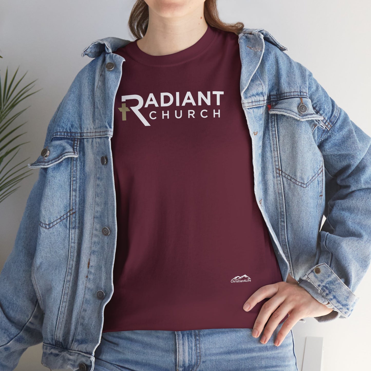 Radiant Church Unisex Cotton Tee | Comfortable Casual Wear, Faith-Based Apparel, Church Events, Gift for Believers, Everyday Style