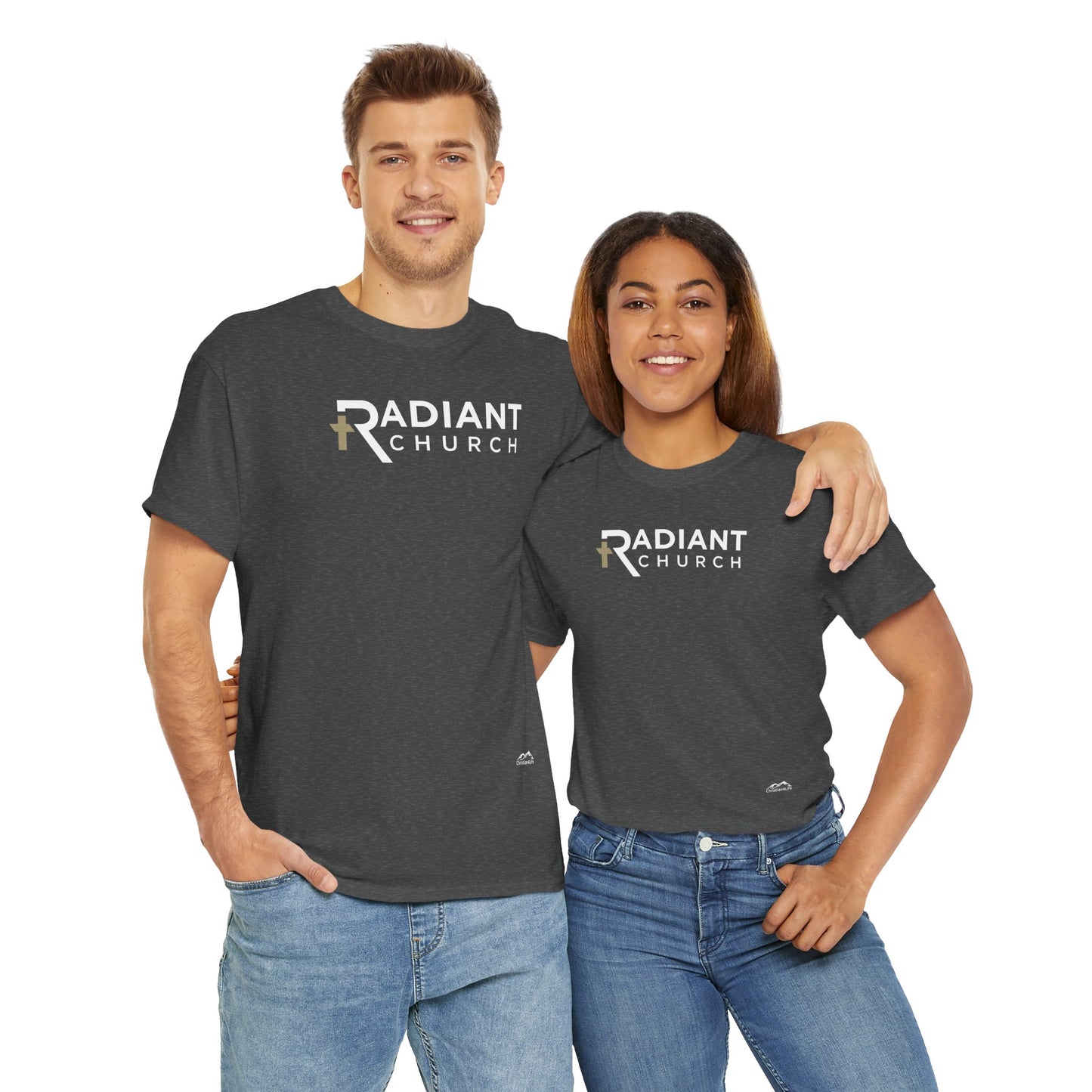 Radiant Church Unisex Cotton Tee | Comfortable Casual Wear, Faith-Based Apparel, Church Events, Gift for Believers, Everyday Style