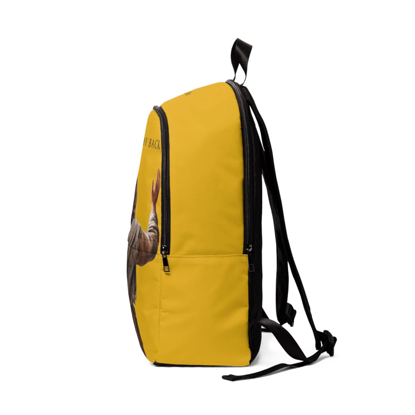 ’Jesus Has My Back’ Christian Backpack (yellow) - One size - Bags