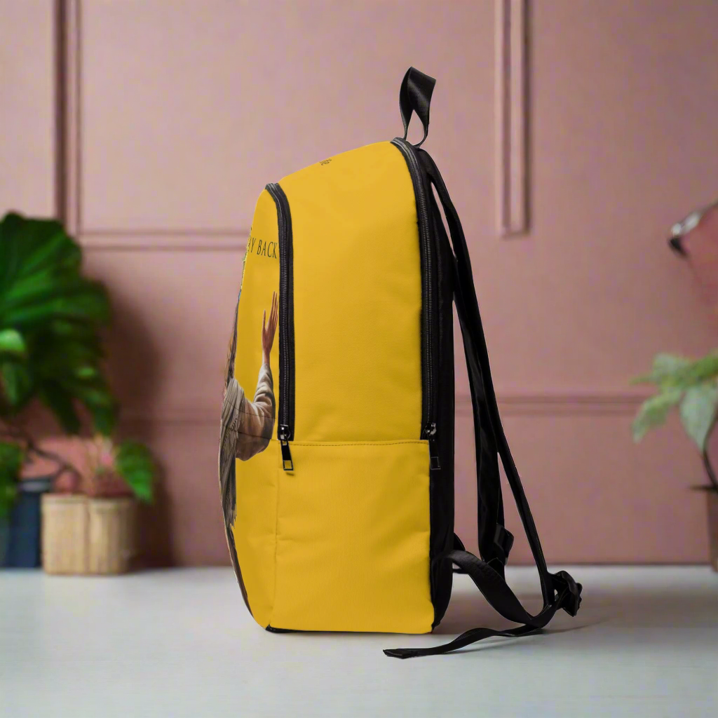 ’Jesus Has My Back’ Christian Backpack (yellow) - One size - Bags