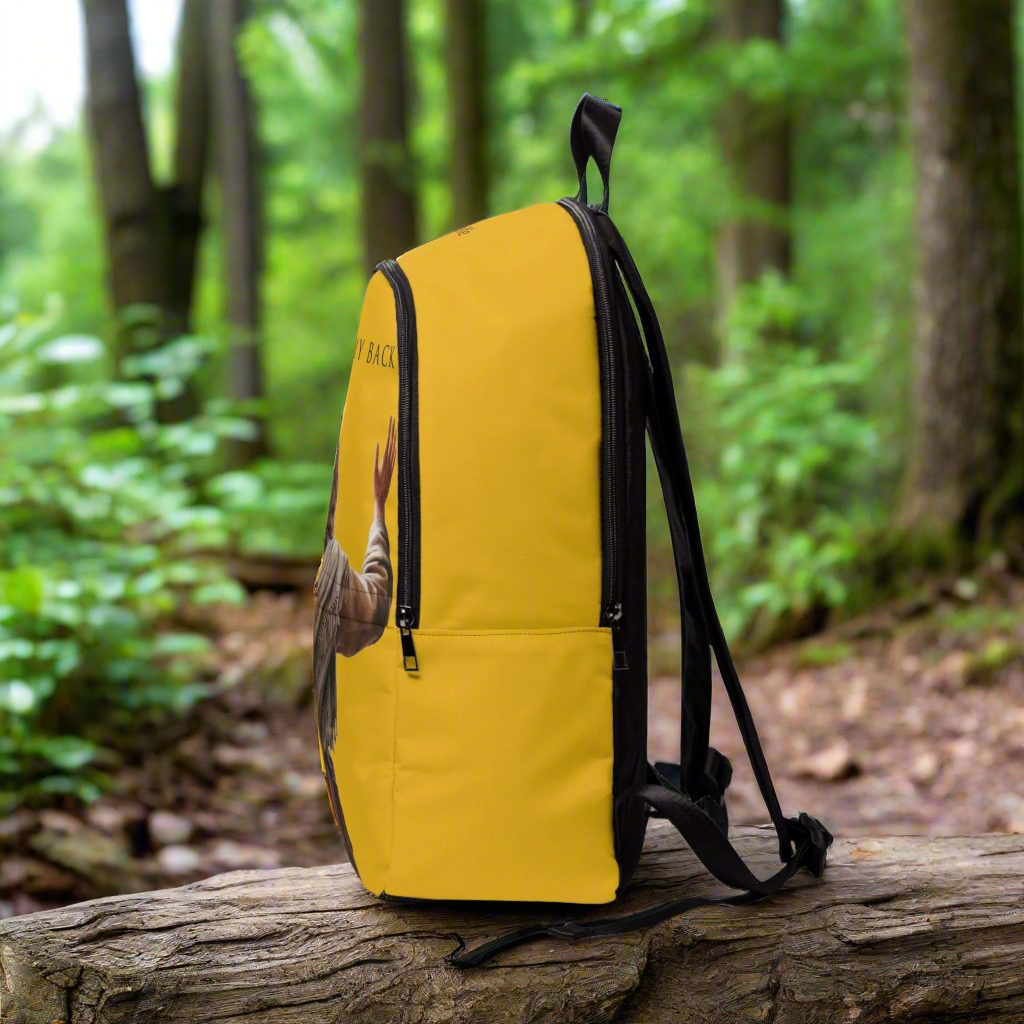 ’Jesus Has My Back’ Christian Backpack (yellow) - One size - Bags