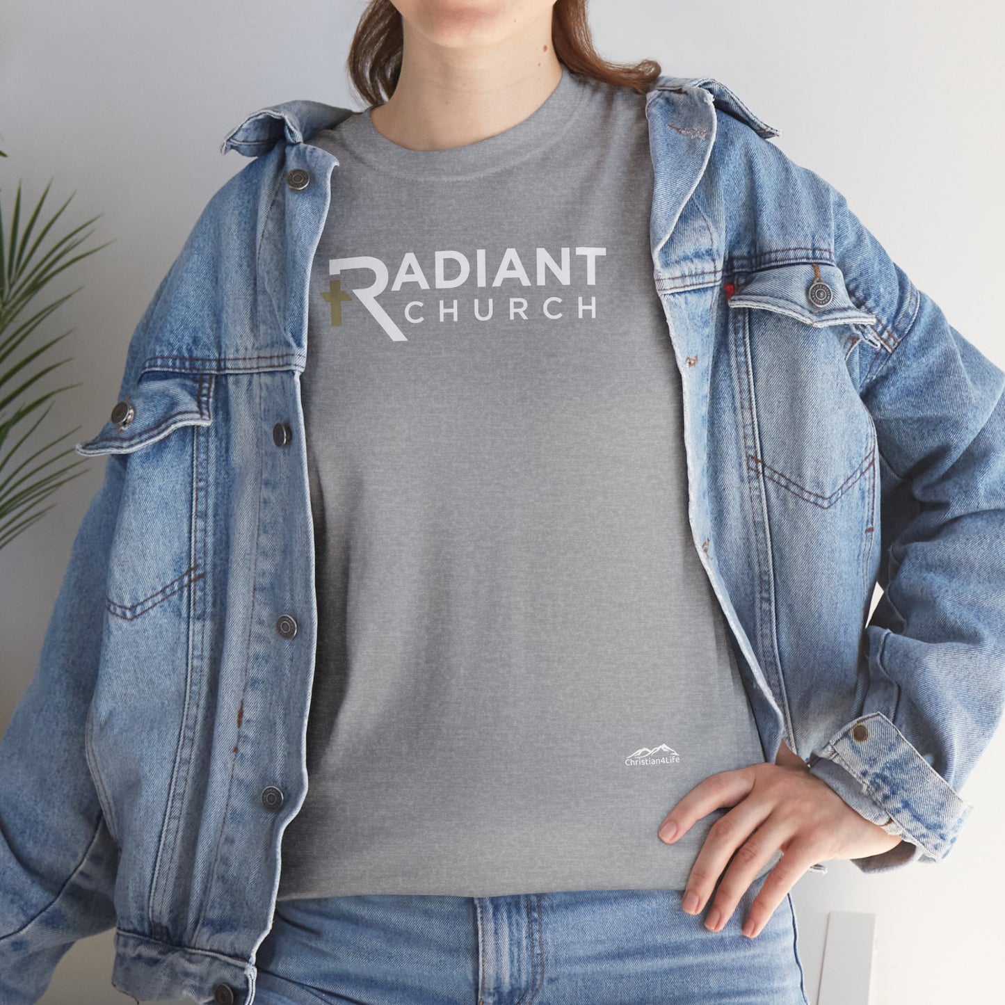 Radiant Church Unisex Cotton Tee | Comfortable Casual Wear, Faith-Based Apparel, Church Events, Gift for Believers, Everyday Style