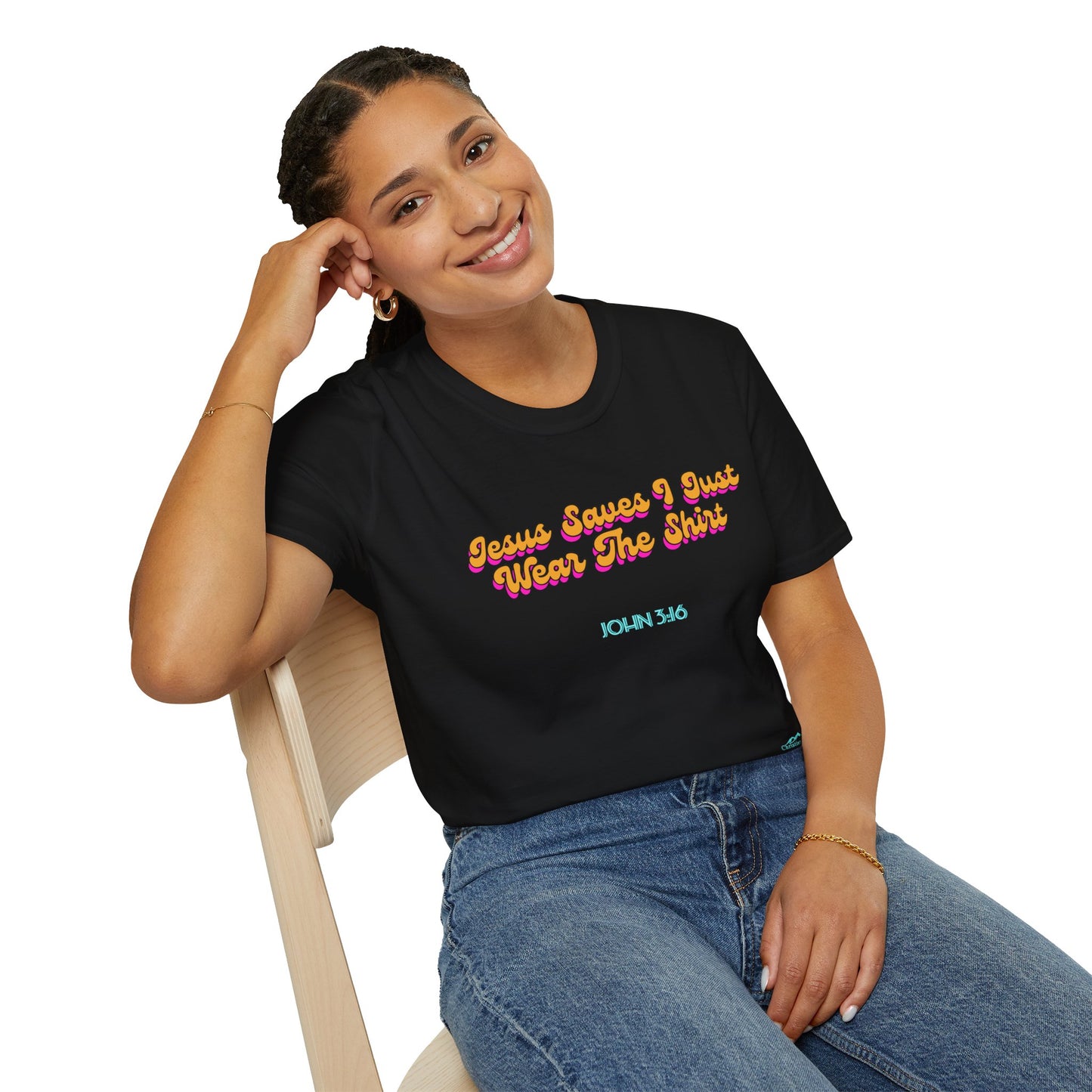 "Jesus Saves, I just Wear the Shirt" Unisex Cotton Softstyle T-Shirt