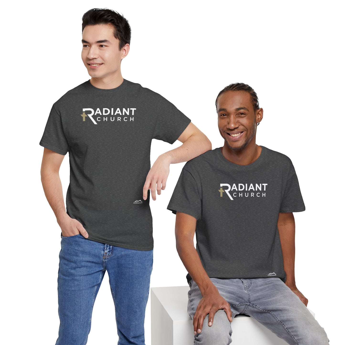Radiant Church Unisex Cotton Tee | Comfortable Casual Wear, Faith-Based Apparel, Church Events, Gift for Believers, Everyday Style