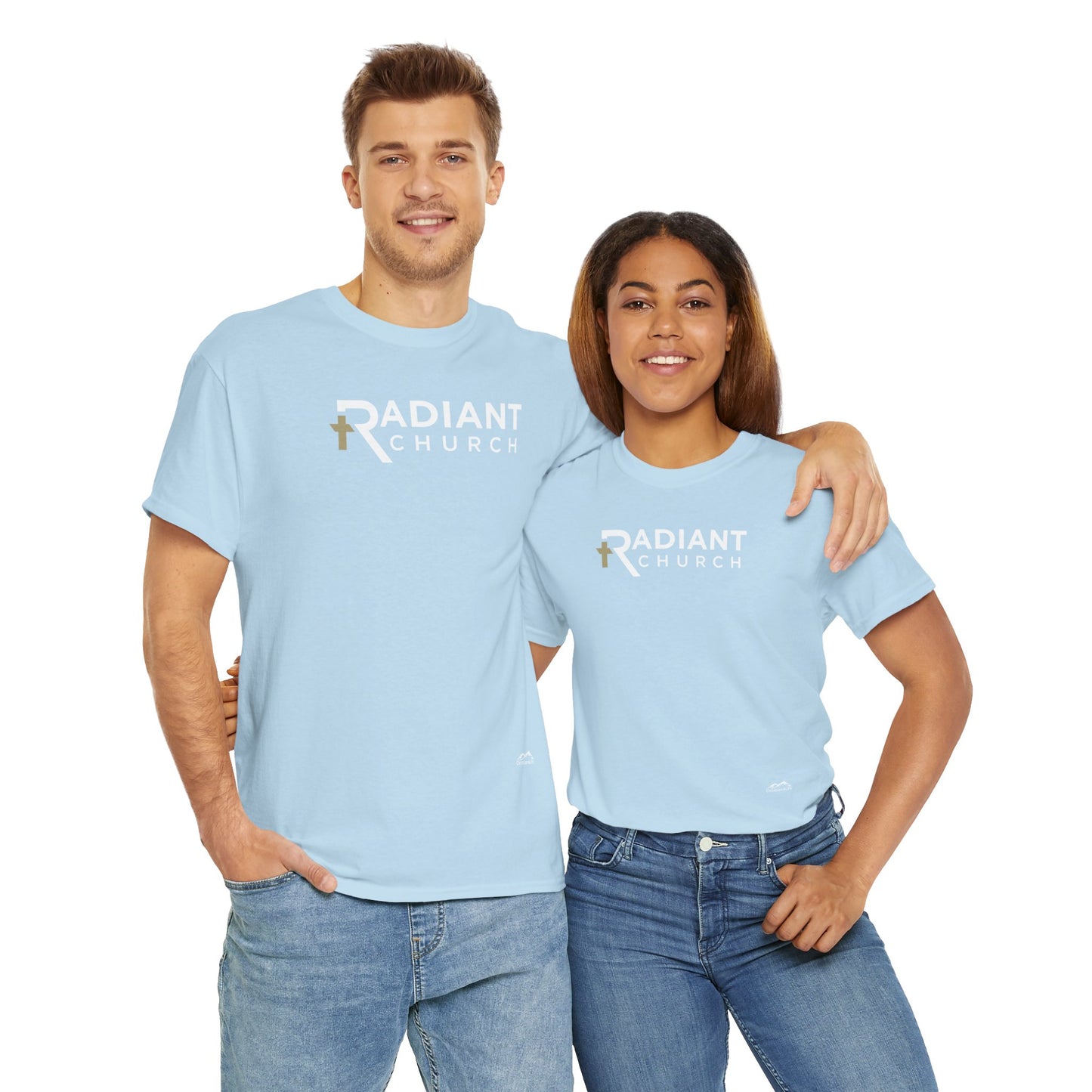 Radiant Church Unisex Cotton Tee | Comfortable Casual Wear, Faith-Based Apparel, Church Events, Gift for Believers, Everyday Style