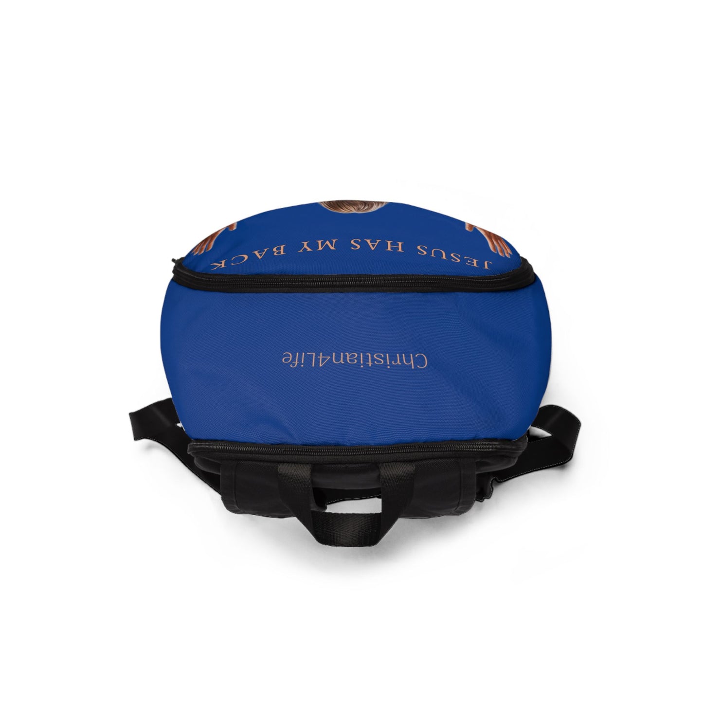 ’Jesus Has My Back’ design Christian Backpack (dark blue) - One size - Bags