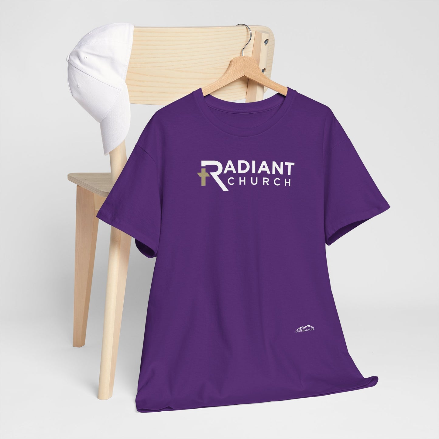 Radiant Church Unisex Cotton Tee | Comfortable Casual Wear, Faith-Based Apparel, Church Events, Gift for Believers, Everyday Style