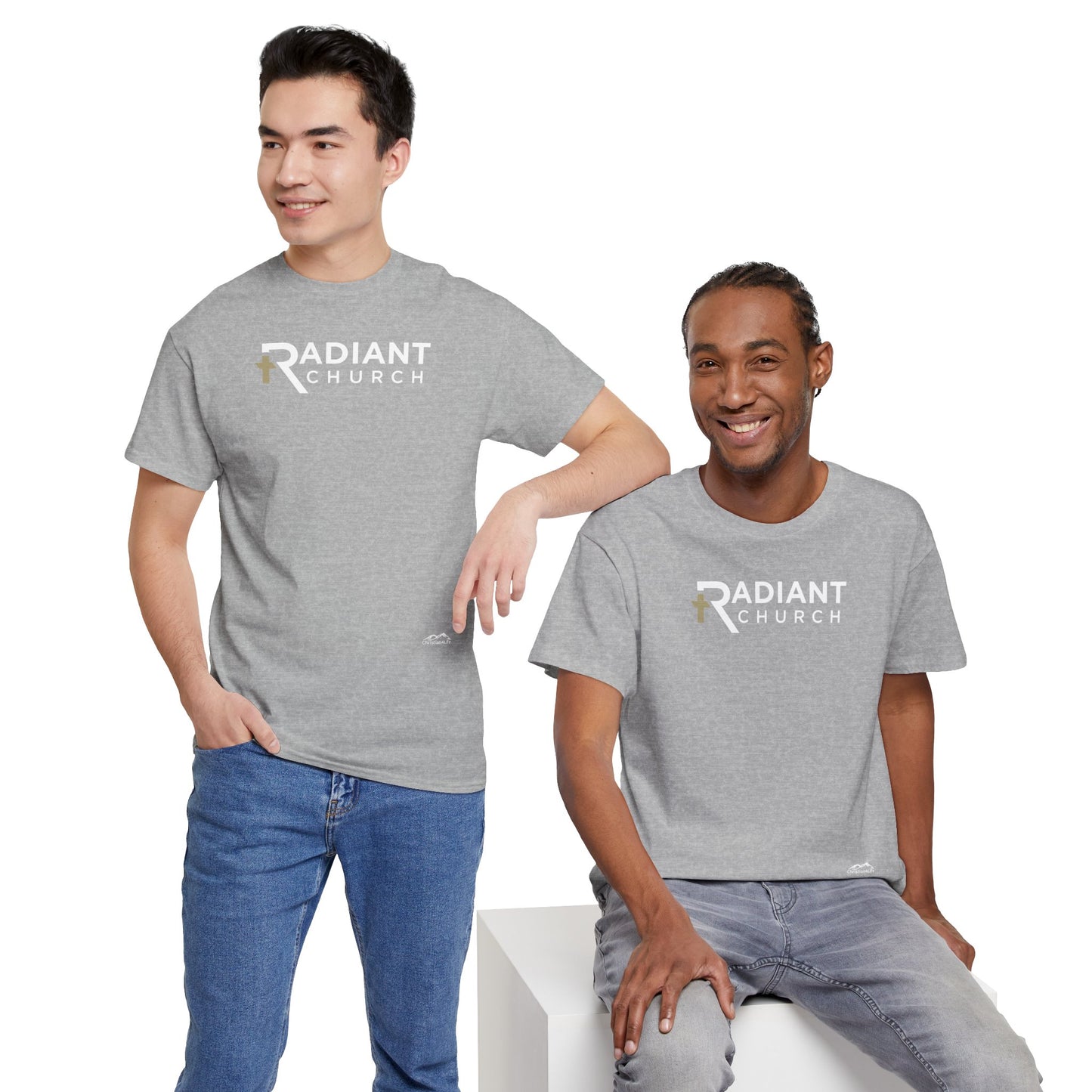 Radiant Church Unisex Cotton Tee | Comfortable Casual Wear, Faith-Based Apparel, Church Events, Gift for Believers, Everyday Style