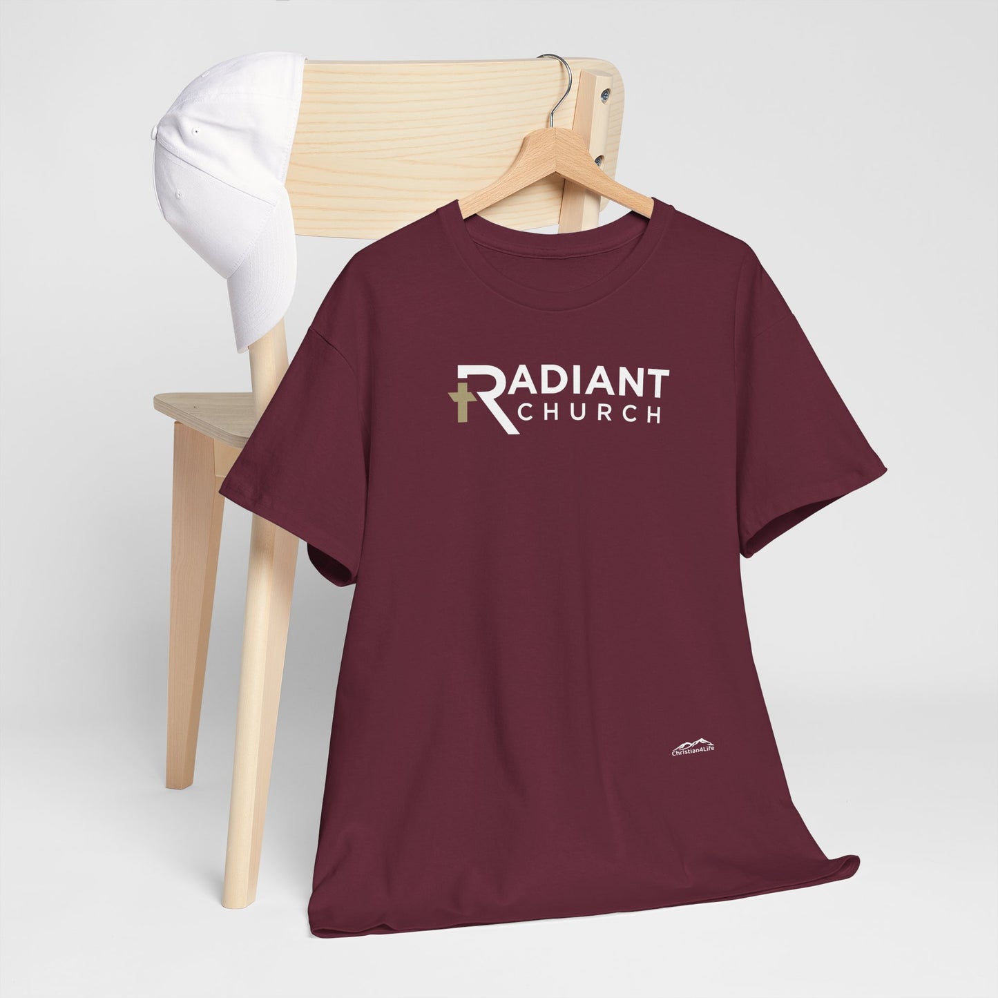 Radiant Church Unisex Cotton Tee | Comfortable Casual Wear, Faith-Based Apparel, Church Events, Gift for Believers, Everyday Style
