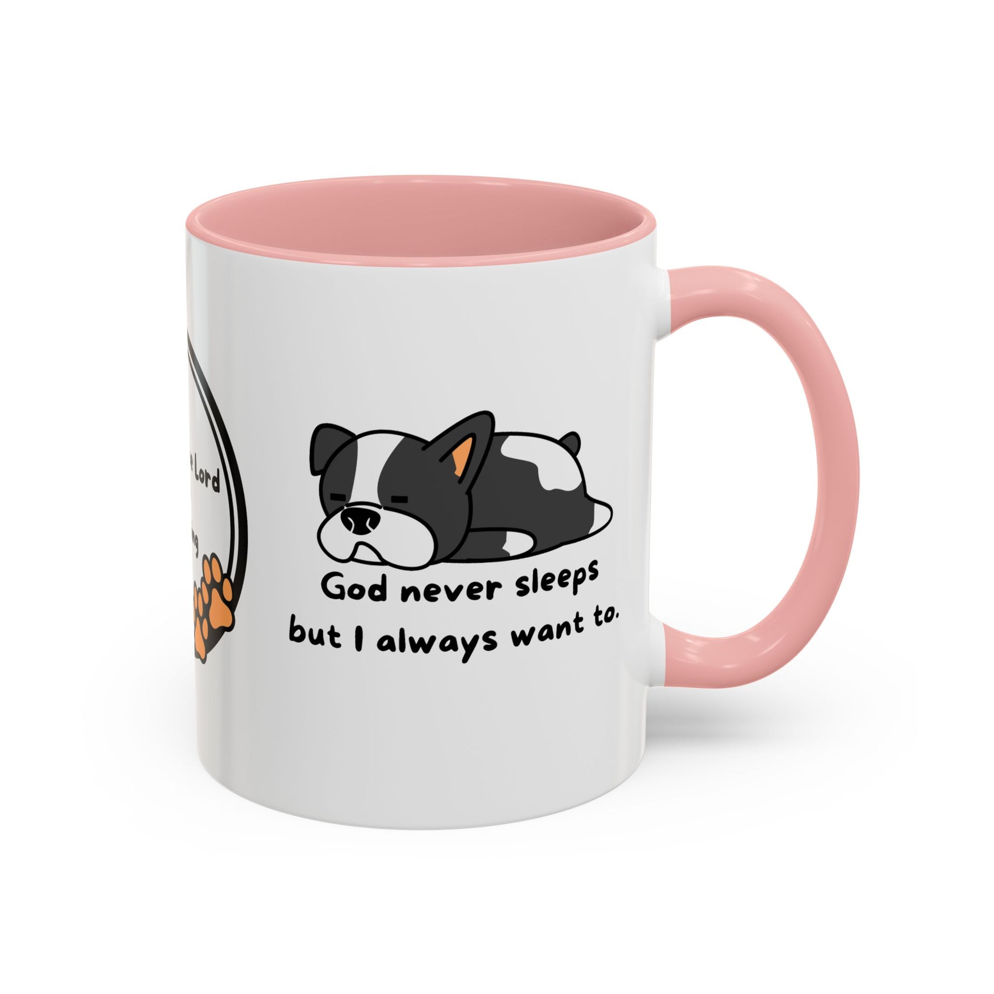 Christian ’God never sleeps’ 11 oz and 15oz Accent Mug multiple colors Christian Mug - Mug