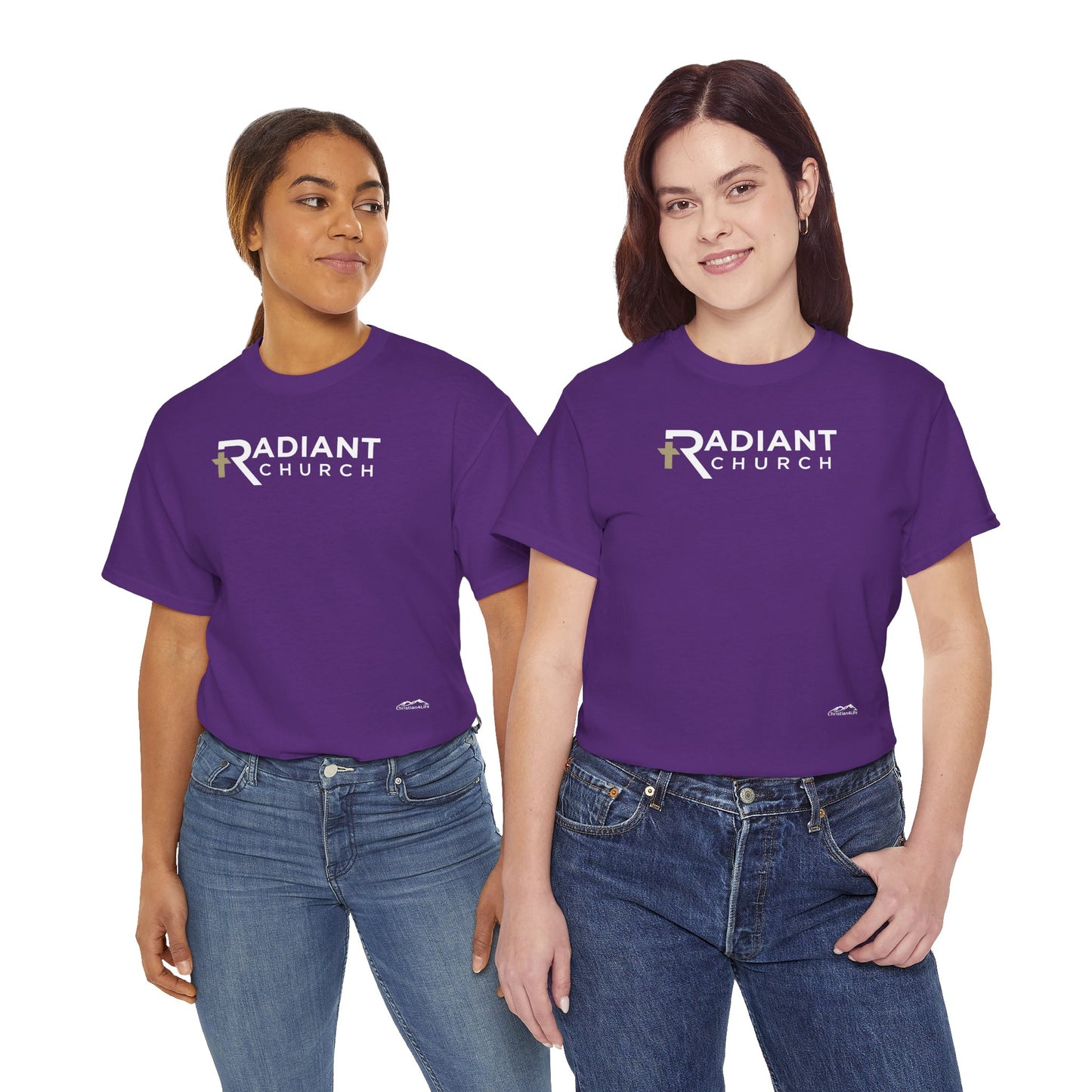 Radiant Church Unisex Cotton Tee | Comfortable Casual Wear, Faith-Based Apparel, Church Events, Gift for Believers, Everyday Style