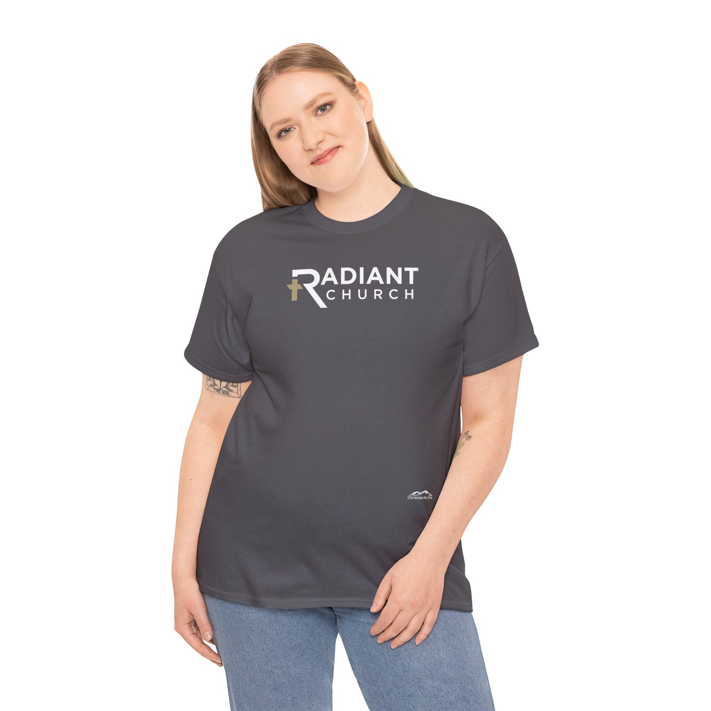 Radiant Church Unisex Cotton Tee | Comfortable Casual Wear, Faith-Based Apparel, Church Events, Gift for Believers, Everyday Style