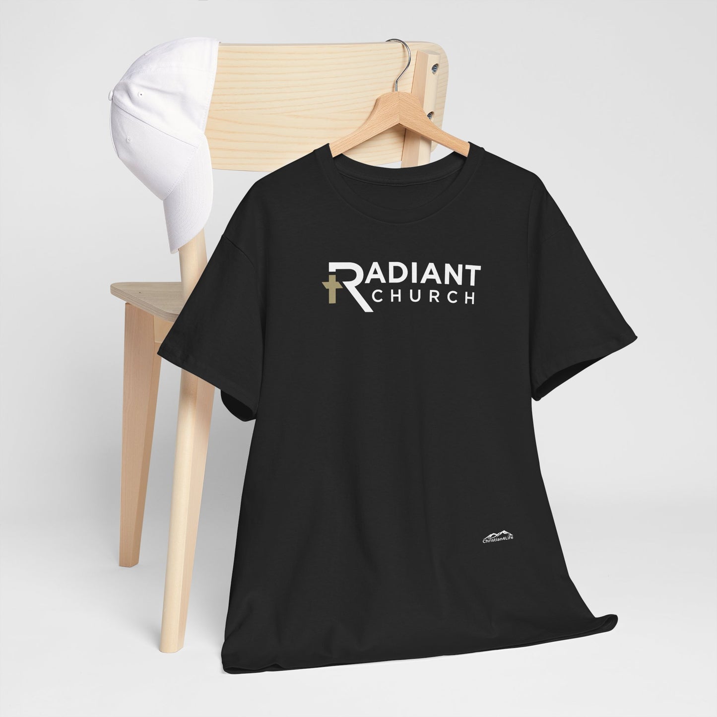 Radiant Church Unisex Cotton Tee | Comfortable Casual Wear, Faith-Based Apparel, Church Events, Gift for Believers, Everyday Style