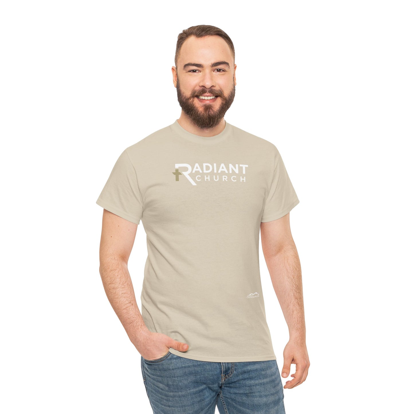 Radiant Church Unisex Cotton Tee | Comfortable Casual Wear, Faith-Based Apparel, Church Events, Gift for Believers, Everyday Style