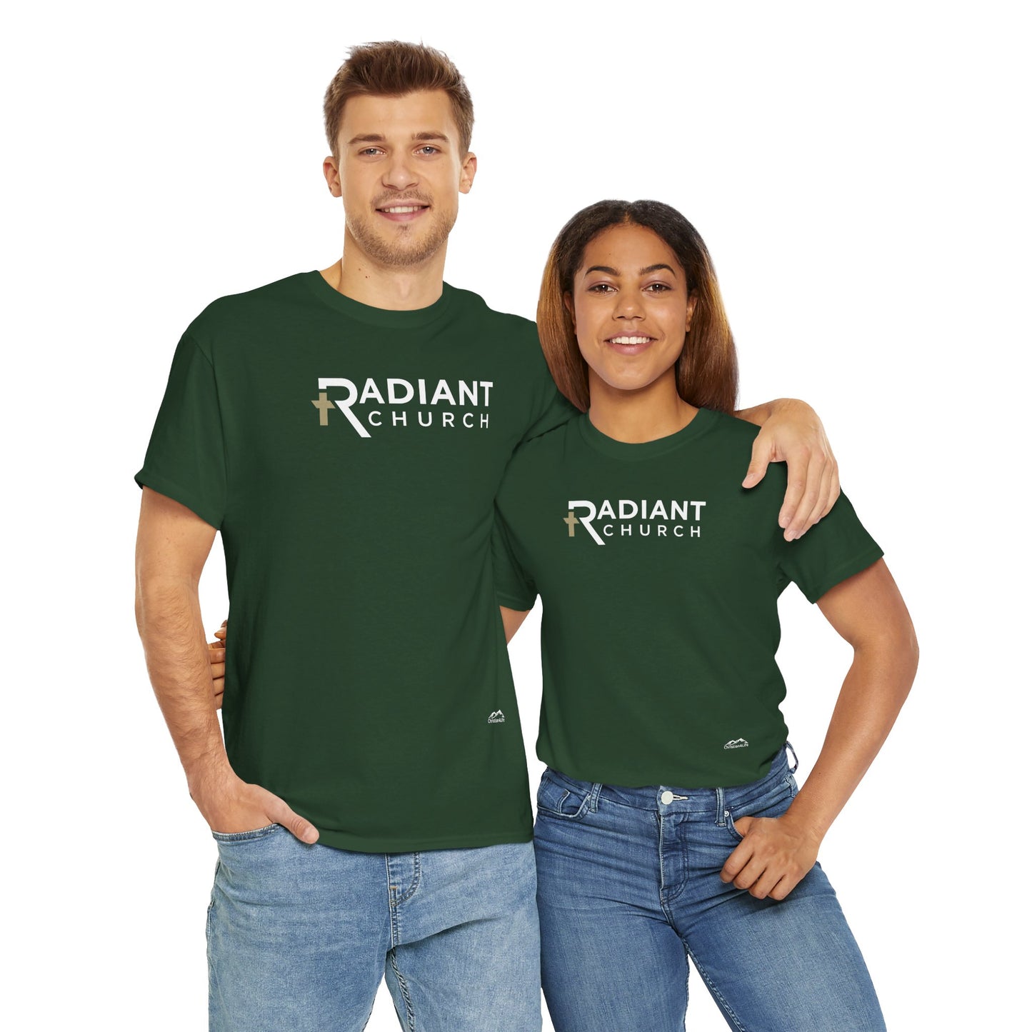 Radiant Church Unisex Cotton Tee | Comfortable Casual Wear, Faith-Based Apparel, Church Events, Gift for Believers, Everyday Style