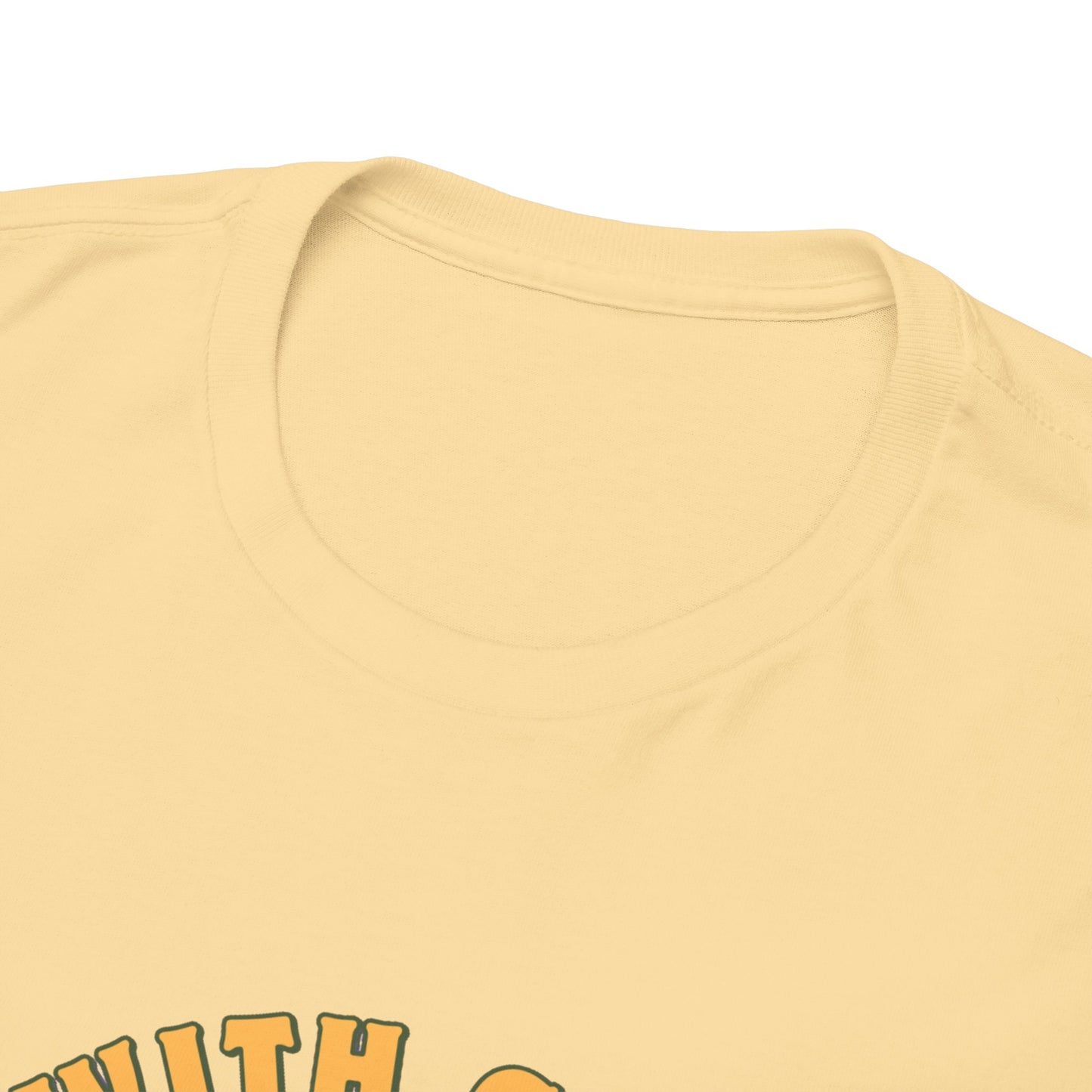 Unisex "With God Nature doesn't need a mother" Heavy Cotton Christian Tee