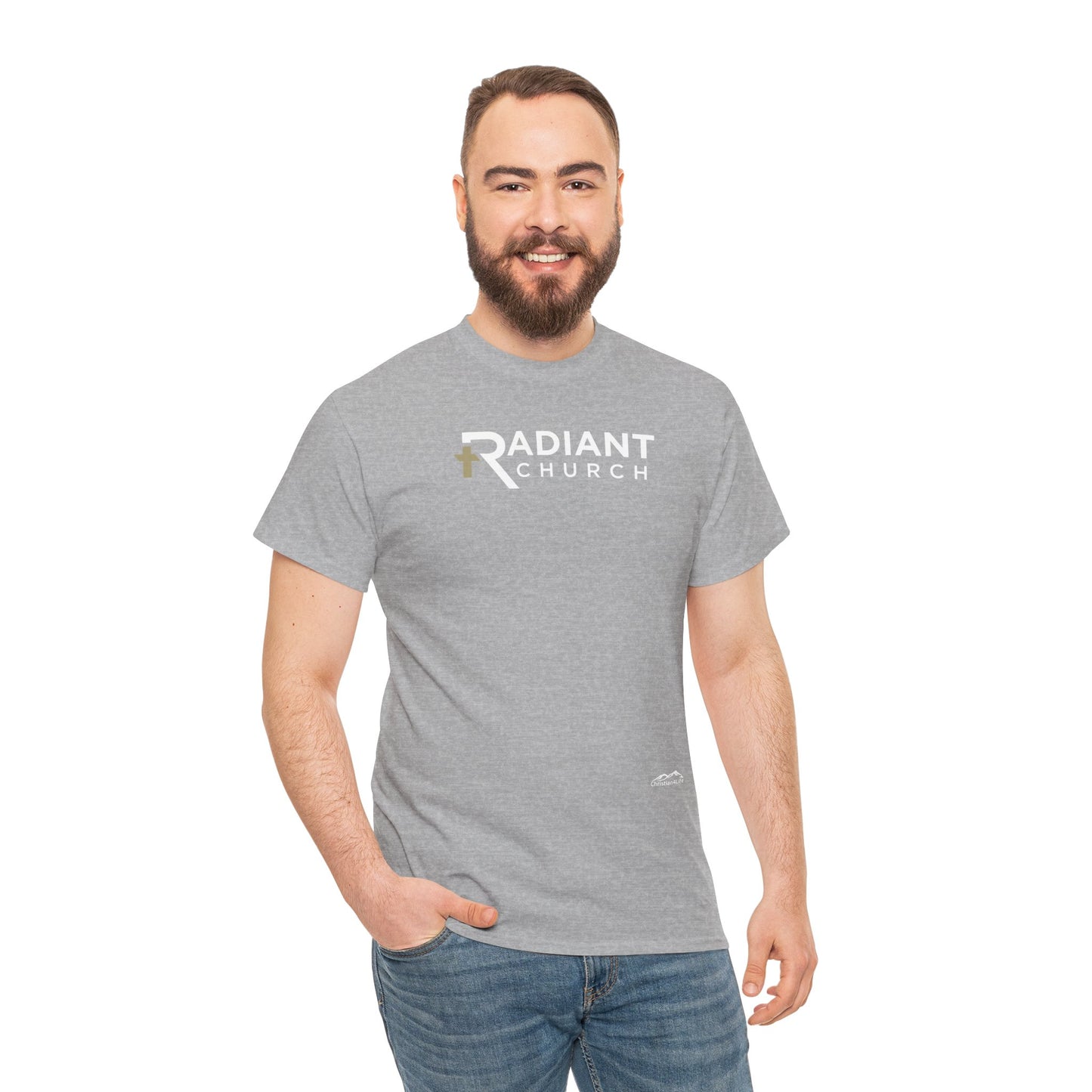 Radiant Church Unisex Cotton Tee | Comfortable Casual Wear, Faith-Based Apparel, Church Events, Gift for Believers, Everyday Style