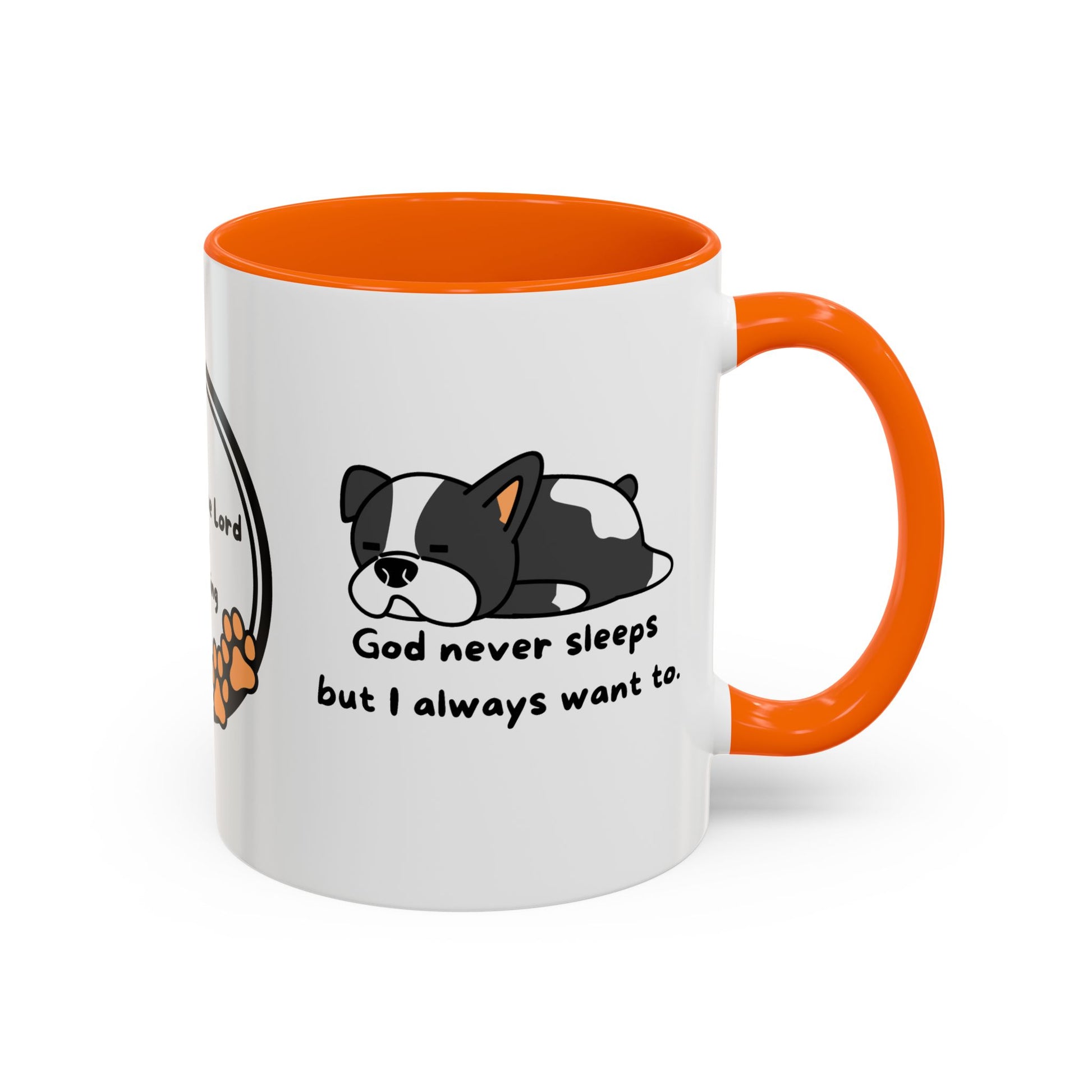 Christian ’God never sleeps’ 11 oz and 15oz Accent Mug multiple colors Christian Mug - Mug