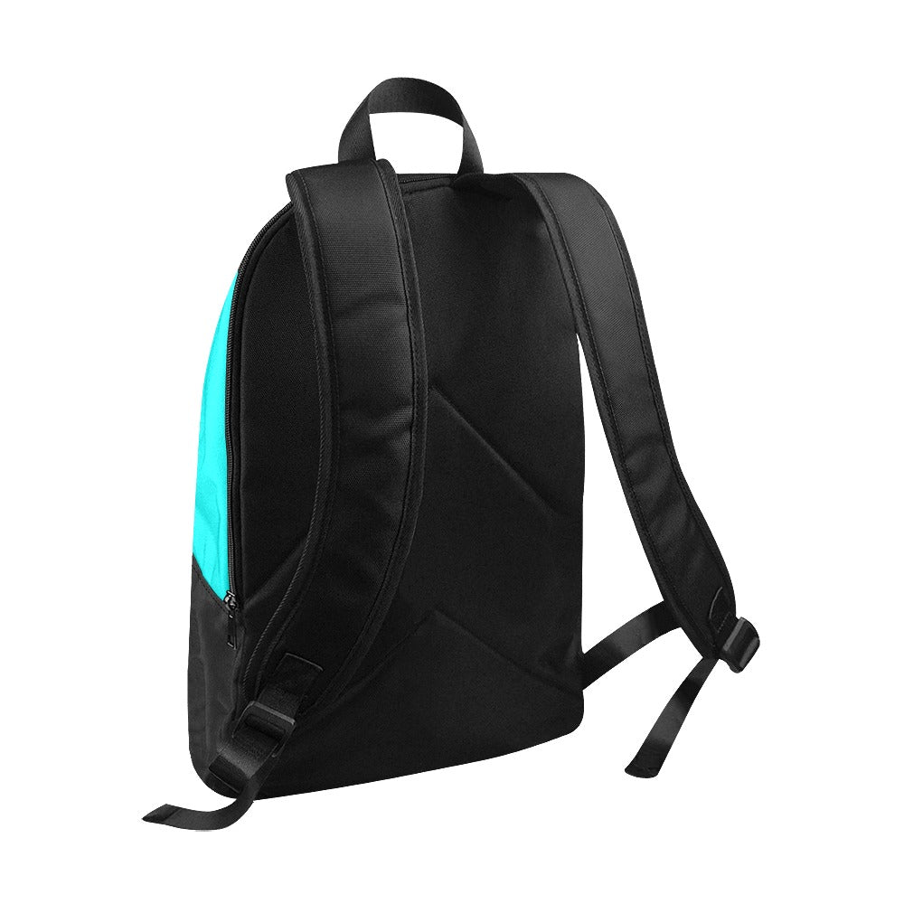 "Jesus Has My Back" Christian Backpack-Black Side Accent (Choose Green or Blue shades)