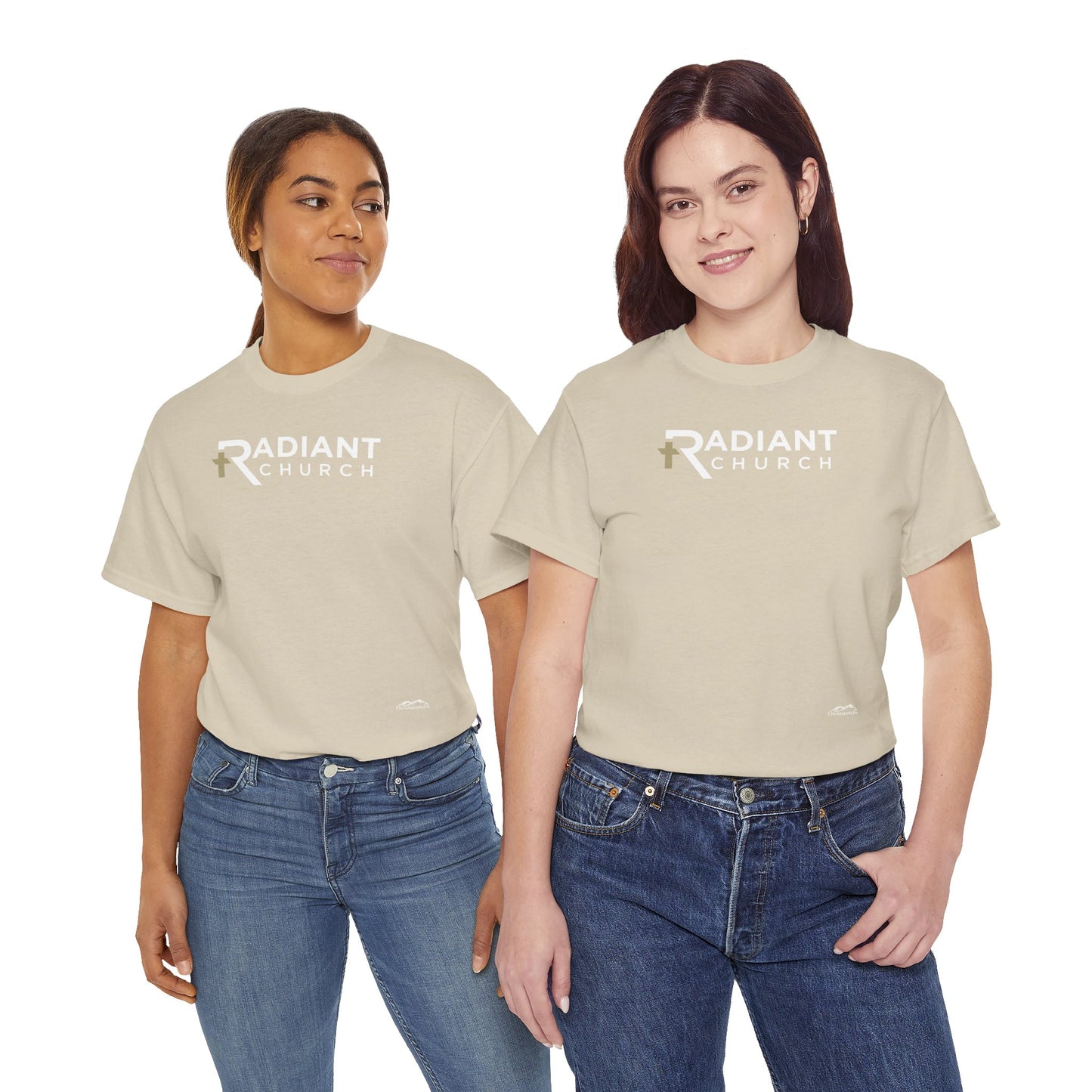 Radiant Church Unisex Cotton Tee | Comfortable Casual Wear, Faith-Based Apparel, Church Events, Gift for Believers, Everyday Style