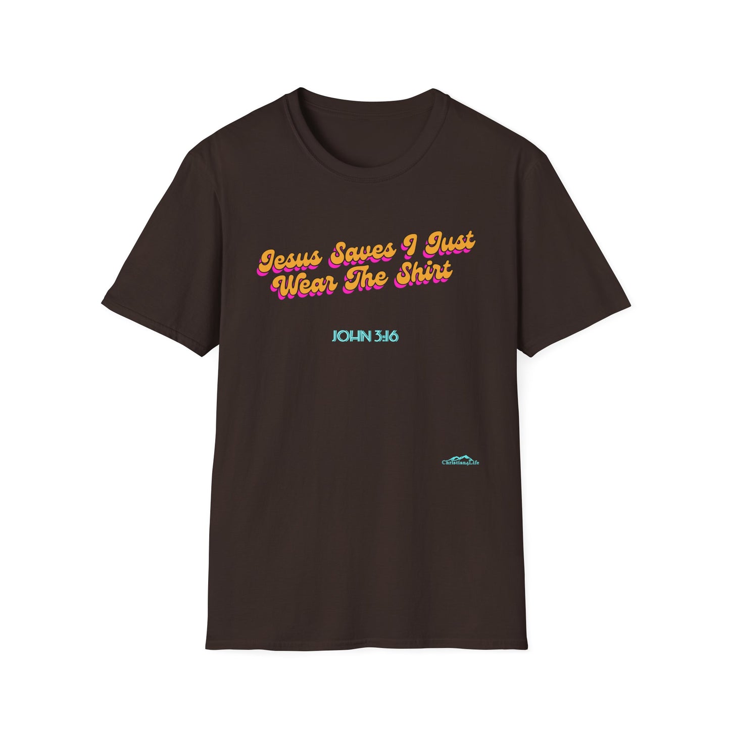 "Jesus Saves, I just Wear the Shirt" Unisex Cotton Softstyle T-Shirt