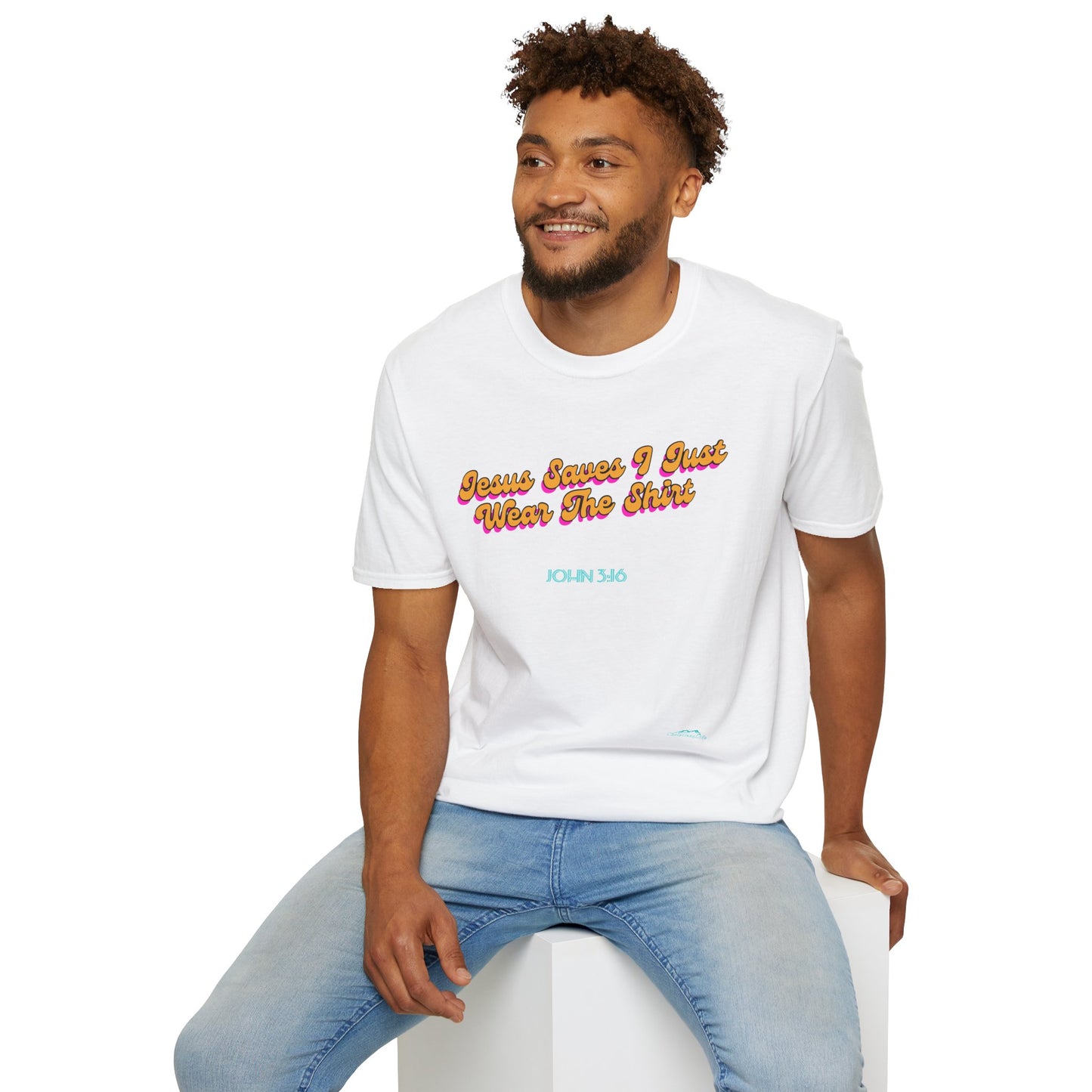 "Jesus Saves, I just Wear the Shirt" Unisex Cotton Softstyle T-Shirt