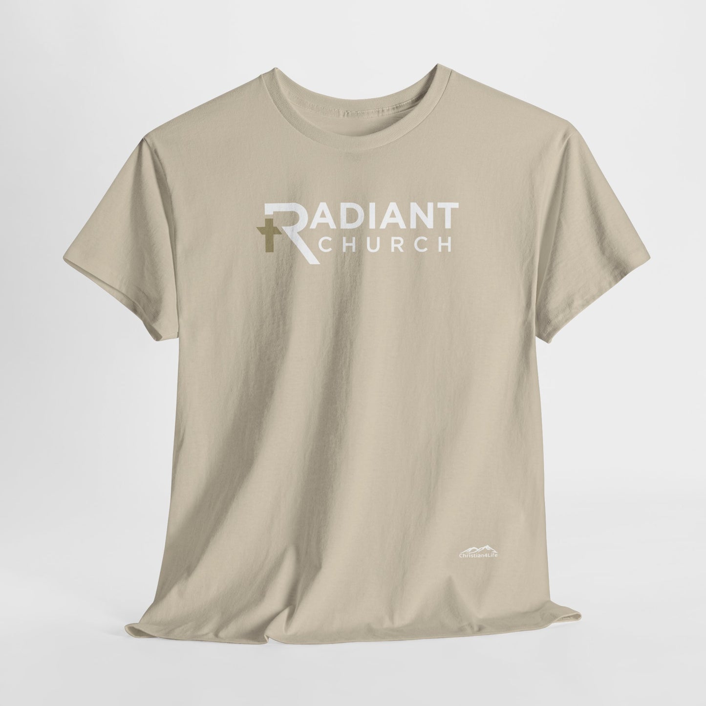 Radiant Church Unisex Cotton Tee | Comfortable Casual Wear, Faith-Based Apparel, Church Events, Gift for Believers, Everyday Style