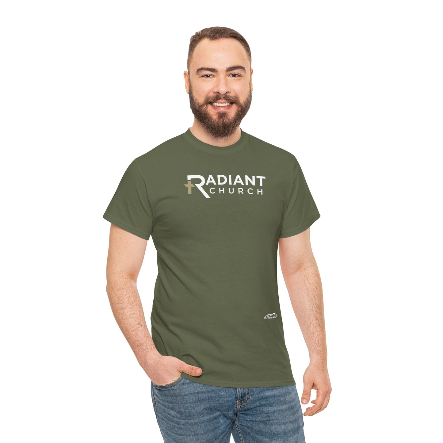 Radiant Church Unisex Cotton Tee | Comfortable Casual Wear, Faith-Based Apparel, Church Events, Gift for Believers, Everyday Style