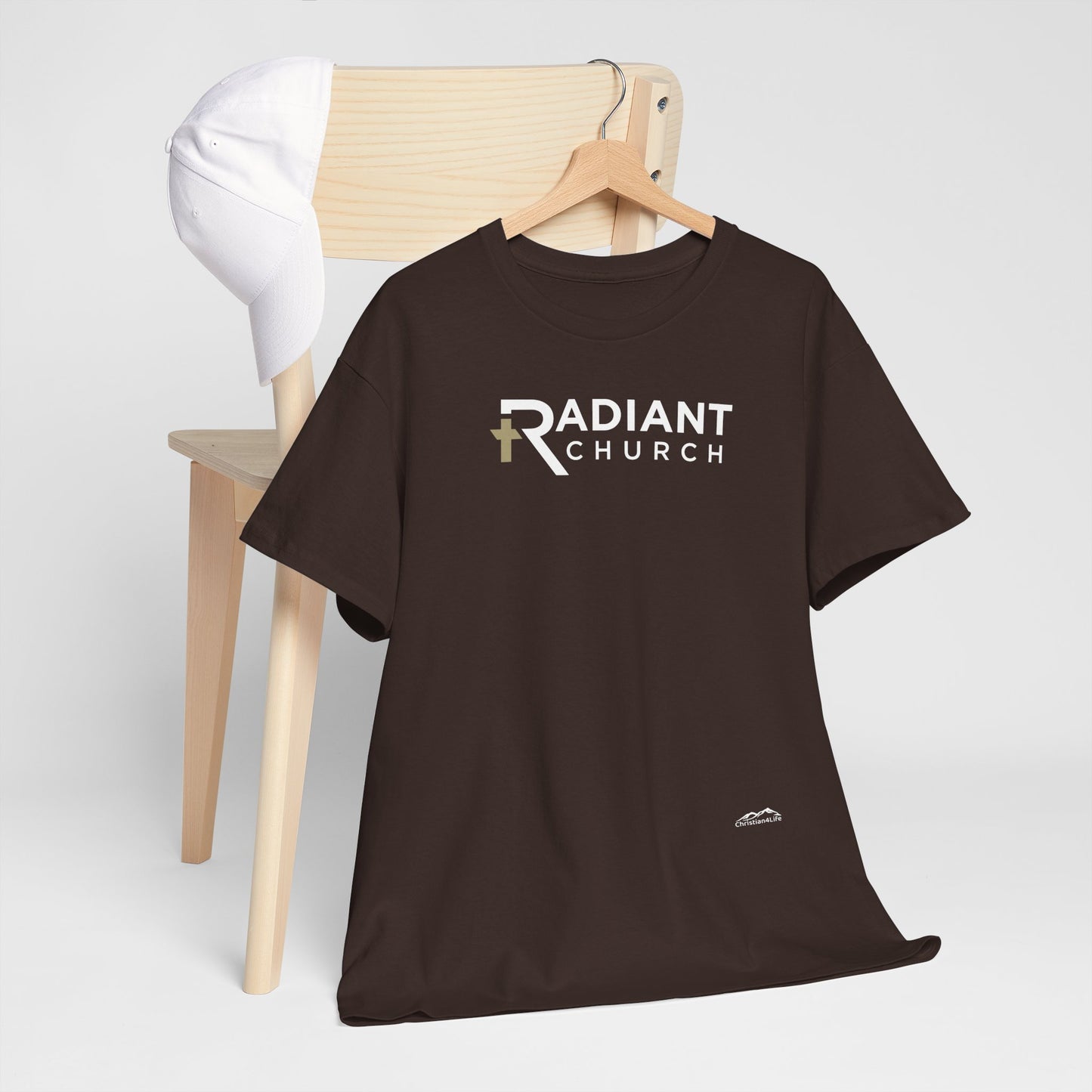 Radiant Church Unisex Cotton Tee | Comfortable Casual Wear, Faith-Based Apparel, Church Events, Gift for Believers, Everyday Style