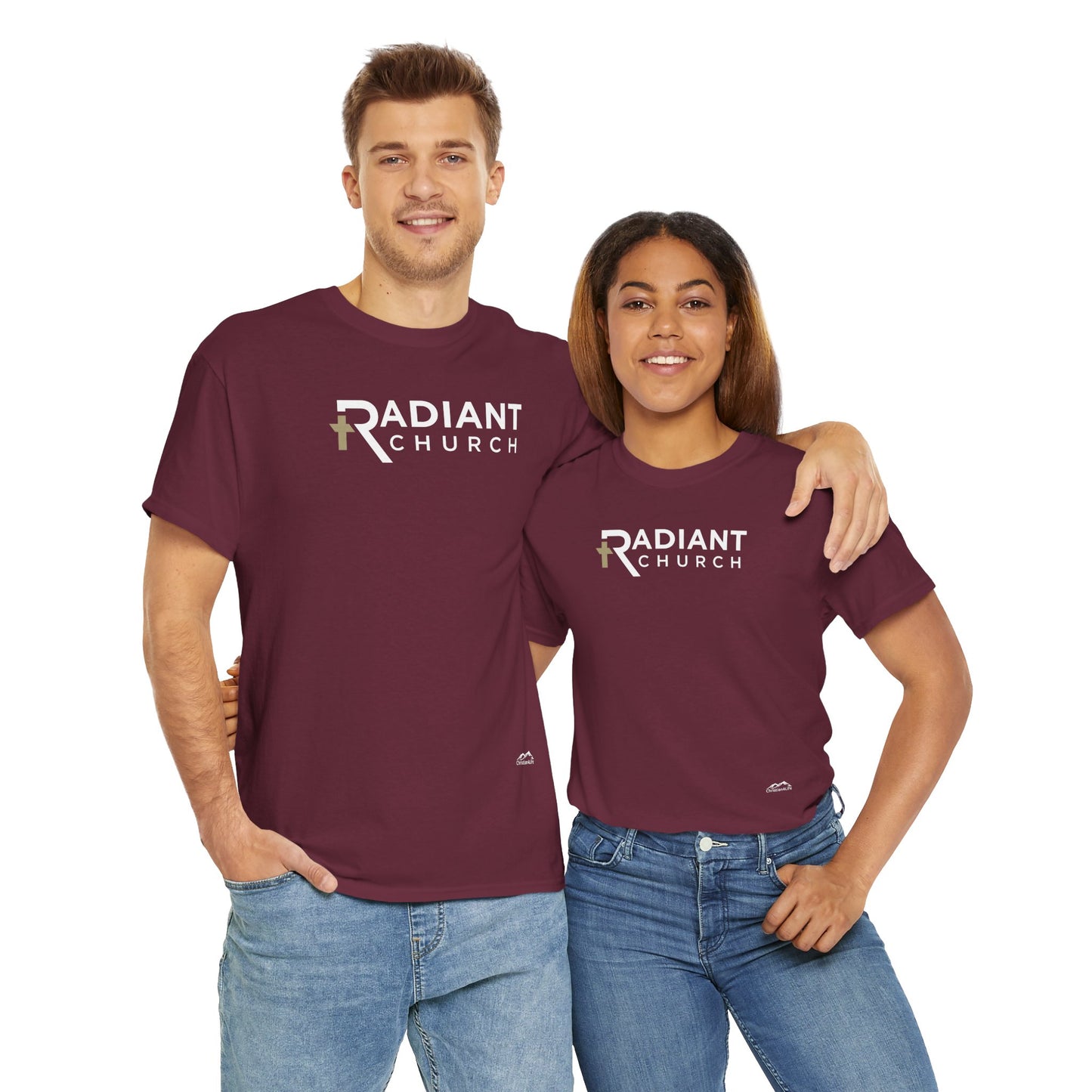 Radiant Church Unisex Cotton Tee | Comfortable Casual Wear, Faith-Based Apparel, Church Events, Gift for Believers, Everyday Style