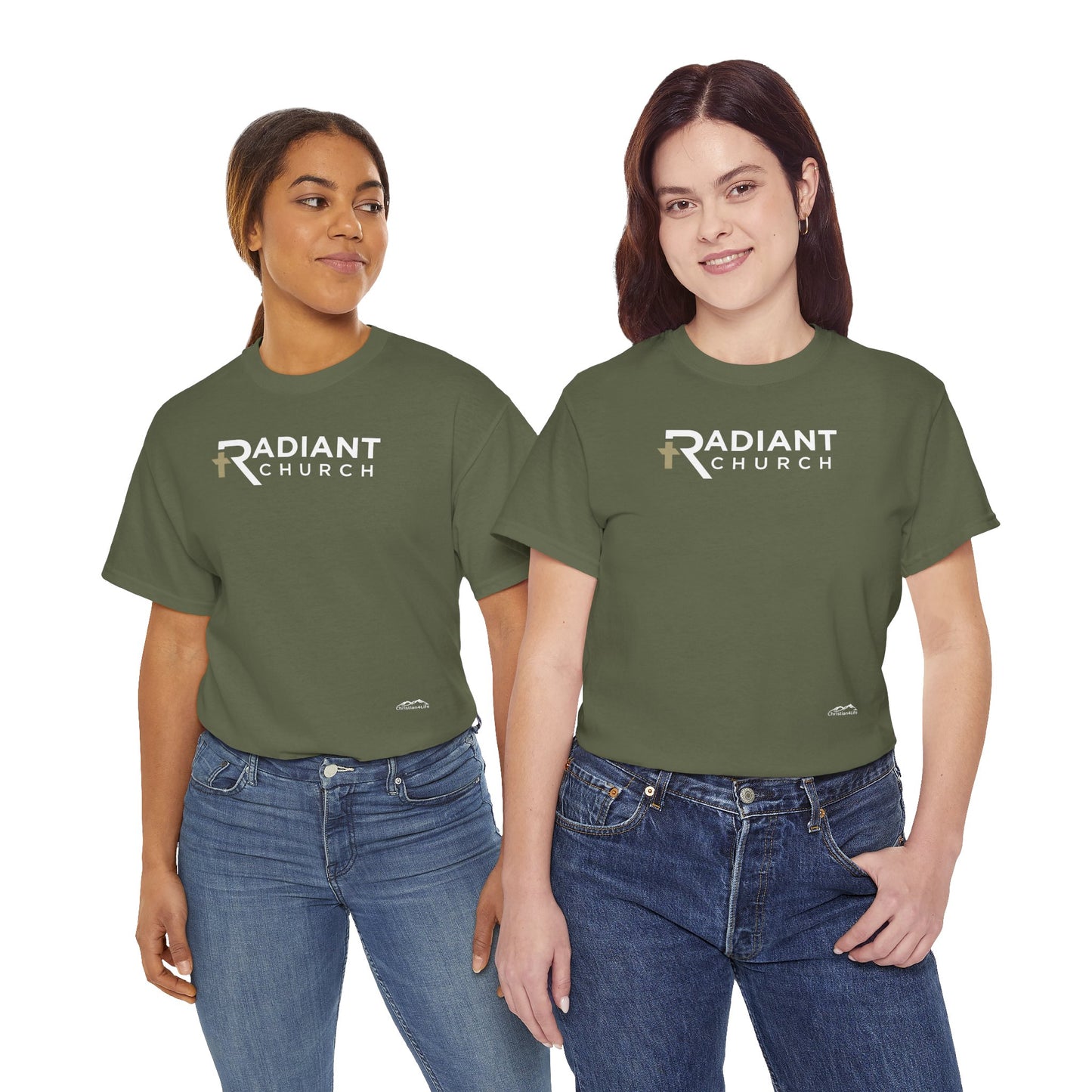 Radiant Church Unisex Cotton Tee | Comfortable Casual Wear, Faith-Based Apparel, Church Events, Gift for Believers, Everyday Style