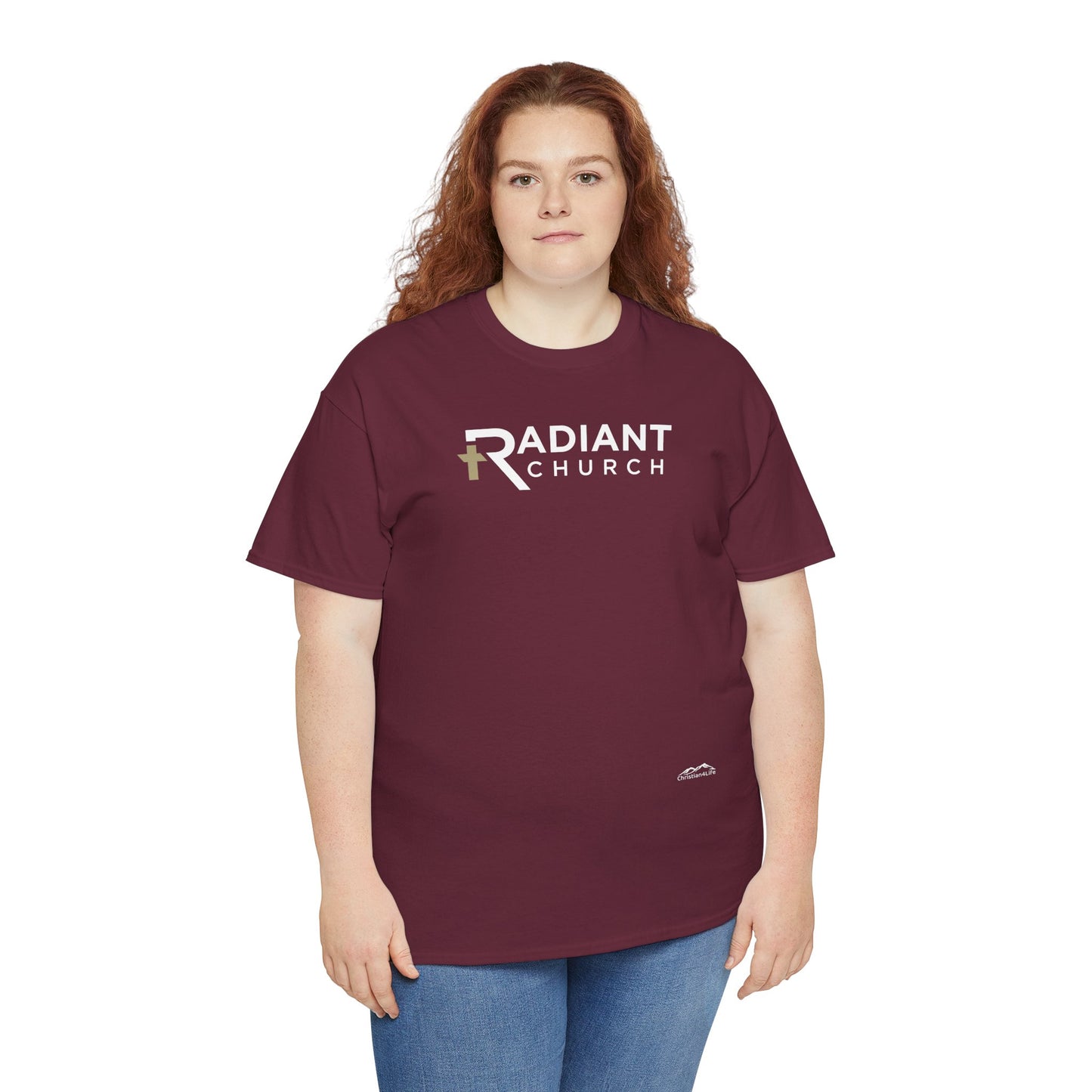 Radiant Church Unisex Cotton Tee | Comfortable Casual Wear, Faith-Based Apparel, Church Events, Gift for Believers, Everyday Style