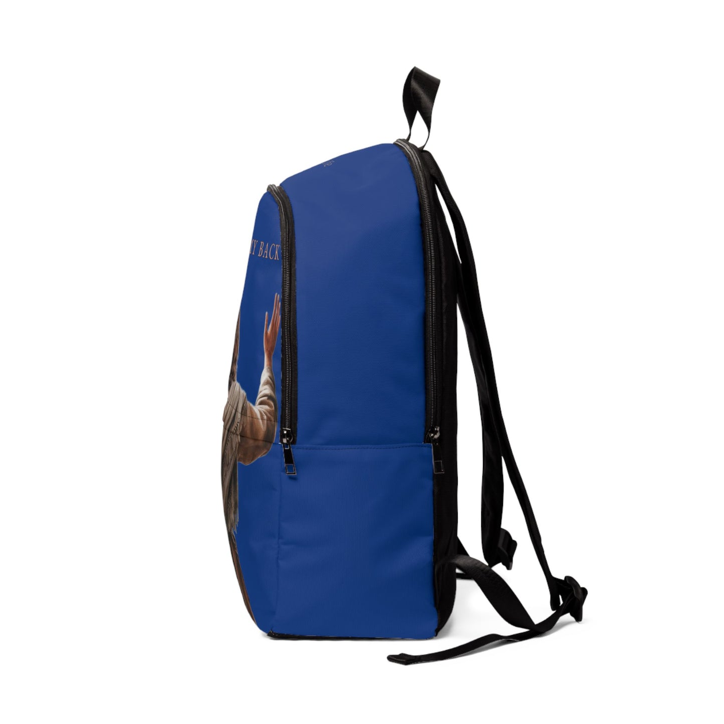 ’Jesus Has My Back’ design Christian Backpack (dark blue) - One size - Bags