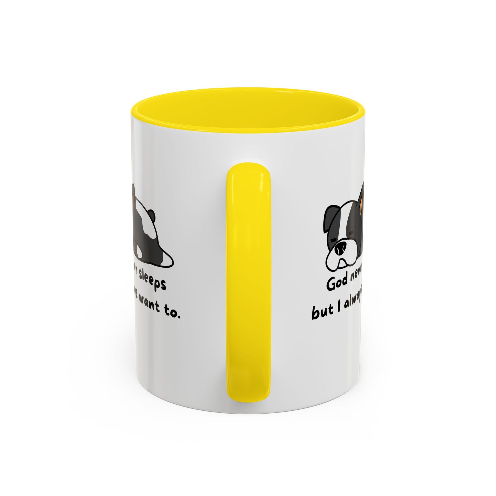 Christian ’God never sleeps’ 11 oz and 15oz Accent Mug multiple colors Christian Mug - Mug