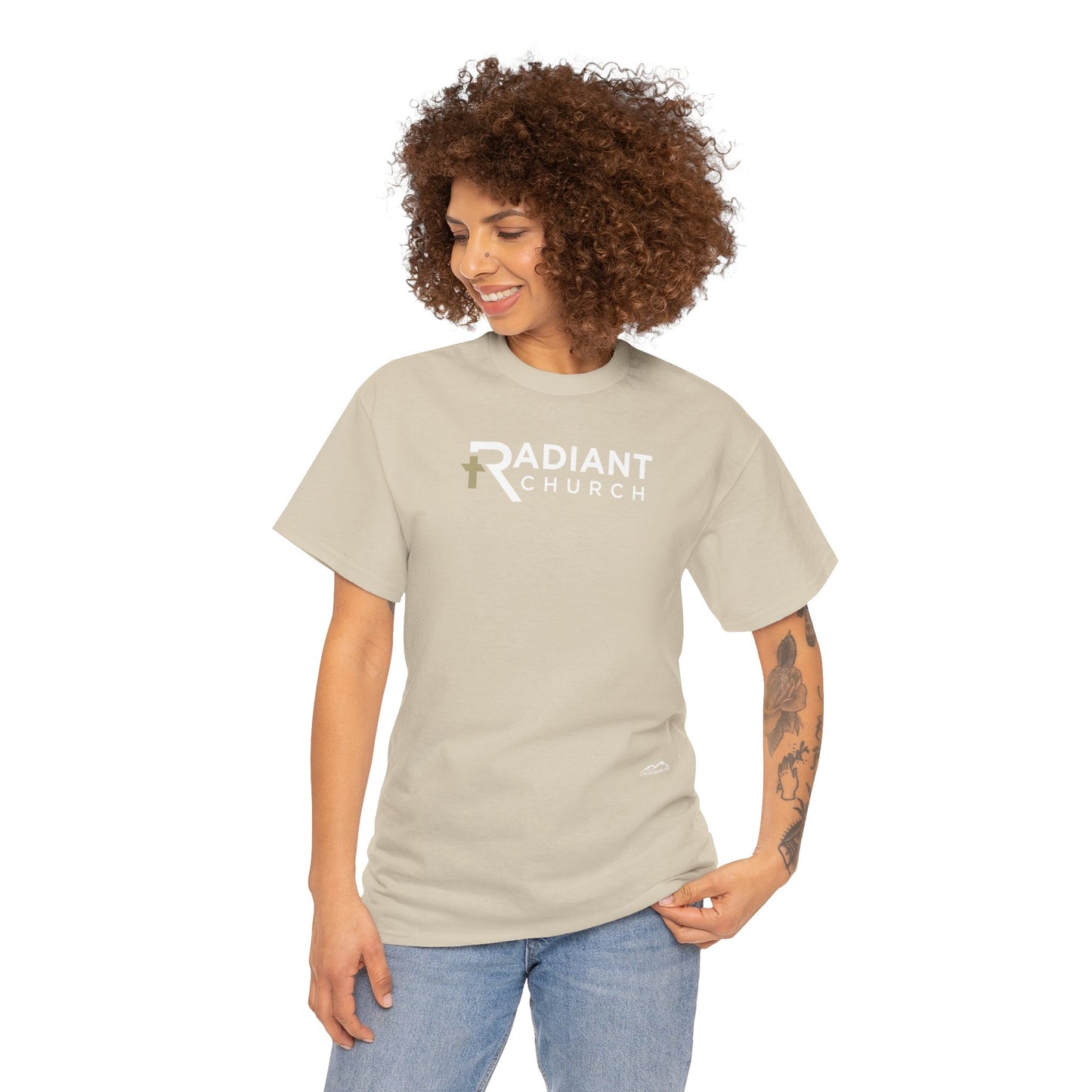 Radiant Church Unisex Cotton Tee | Comfortable Casual Wear, Faith-Based Apparel, Church Events, Gift for Believers, Everyday Style