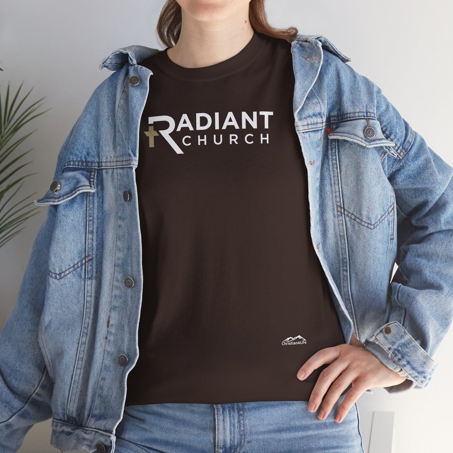 Radiant Church Unisex Cotton Tee | Comfortable Casual Wear, Faith-Based Apparel, Church Events, Gift for Believers, Everyday Style