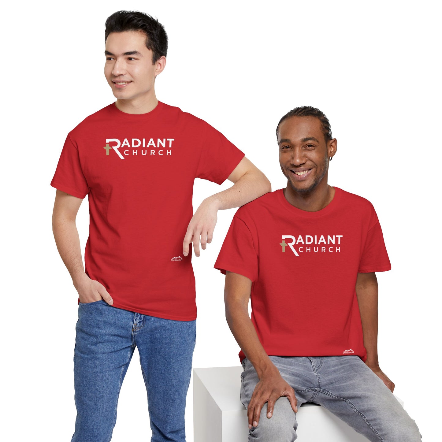 Radiant Church Unisex Cotton Tee | Comfortable Casual Wear, Faith-Based Apparel, Church Events, Gift for Believers, Everyday Style