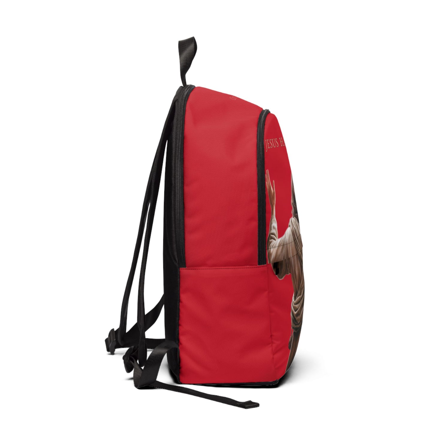 ’Jesus Has My Back’ Graphic design Christian Backpack (dark red) - One size - Bags