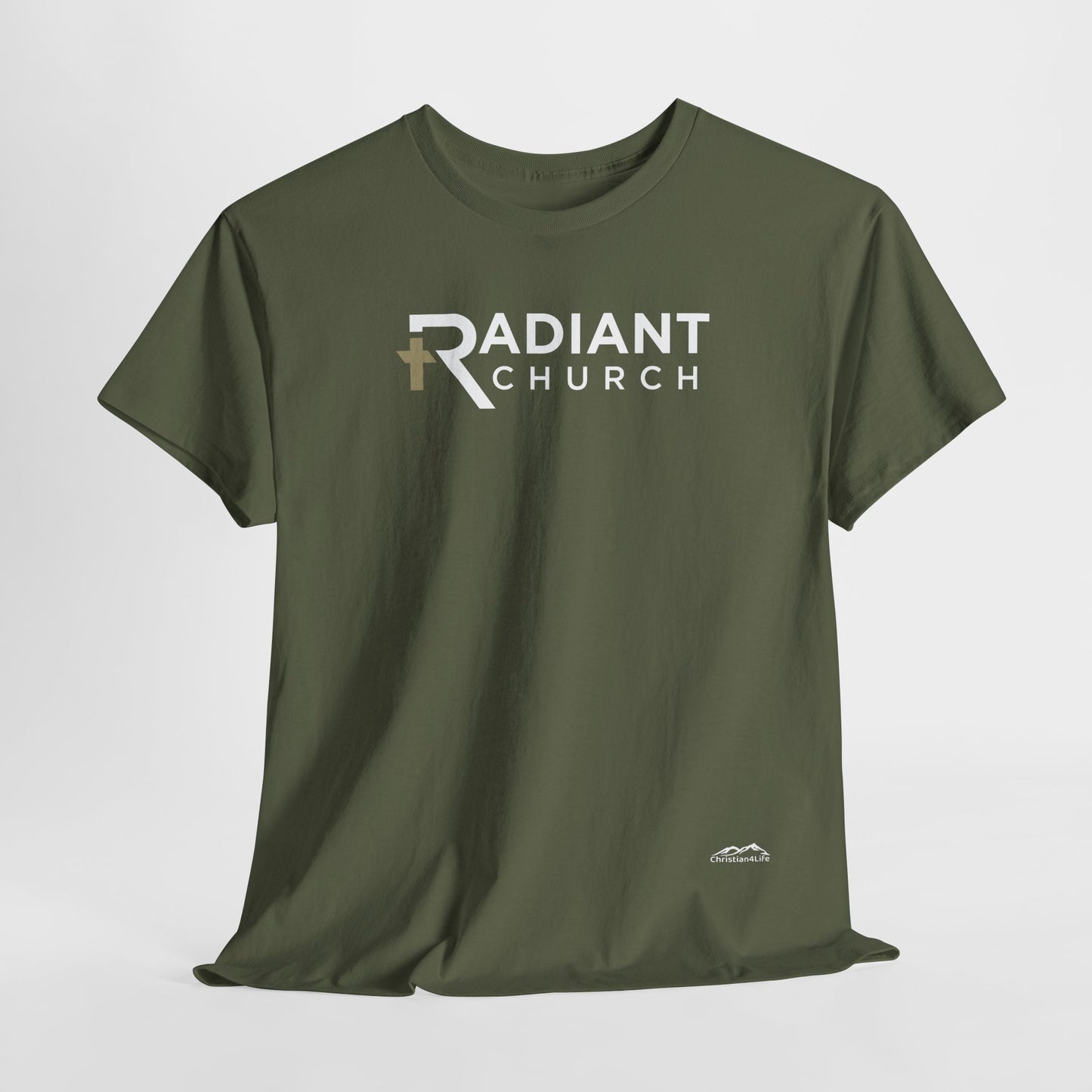 Radiant Church Unisex Cotton Tee | Comfortable Casual Wear, Faith-Based Apparel, Church Events, Gift for Believers, Everyday Style