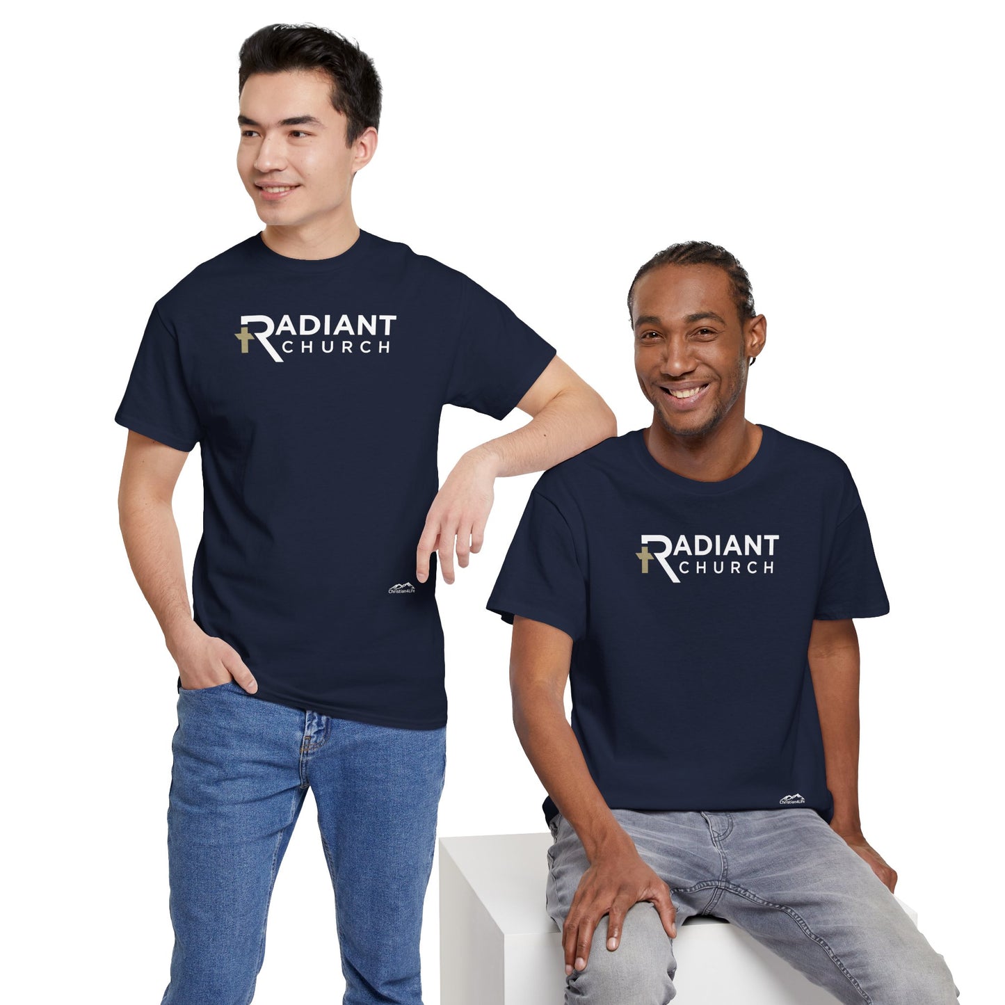 Radiant Church Unisex Cotton Tee | Comfortable Casual Wear, Faith-Based Apparel, Church Events, Gift for Believers, Everyday Style