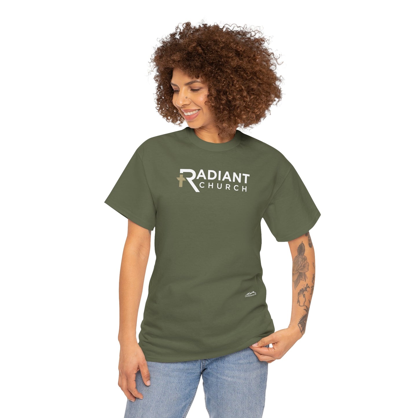 Radiant Church Unisex Cotton Tee | Comfortable Casual Wear, Faith-Based Apparel, Church Events, Gift for Believers, Everyday Style