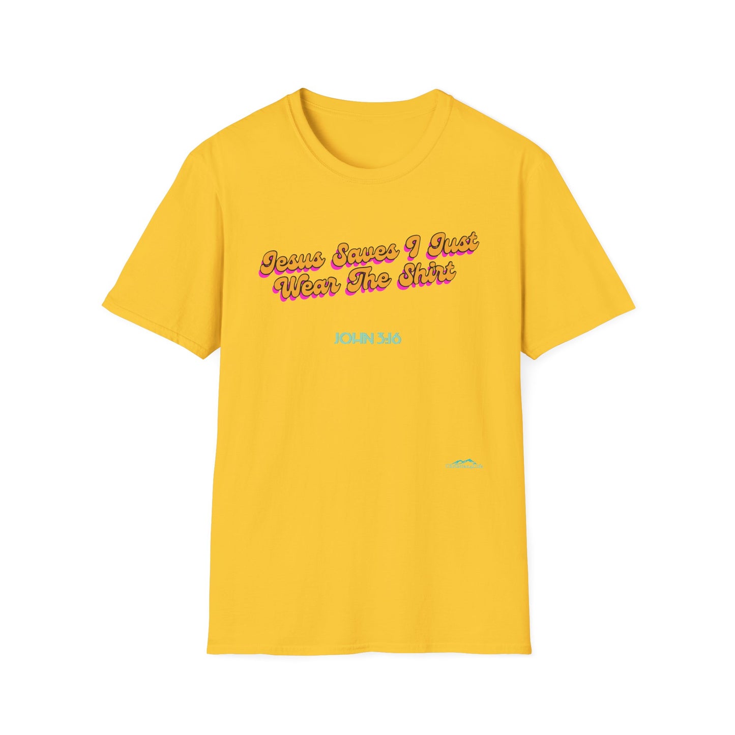 "Jesus Saves, I just Wear the Shirt" Unisex Cotton Softstyle T-Shirt