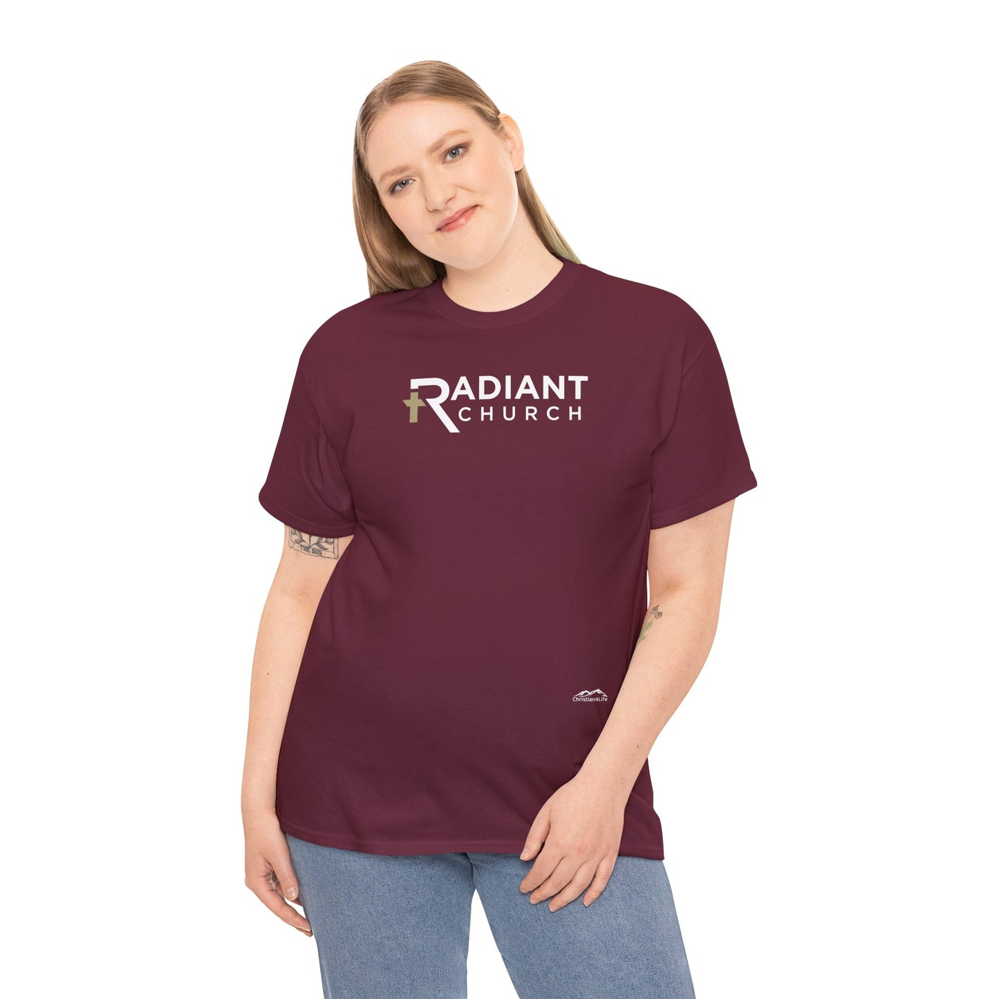 Radiant Church Unisex Cotton Tee | Comfortable Casual Wear, Faith-Based Apparel, Church Events, Gift for Believers, Everyday Style