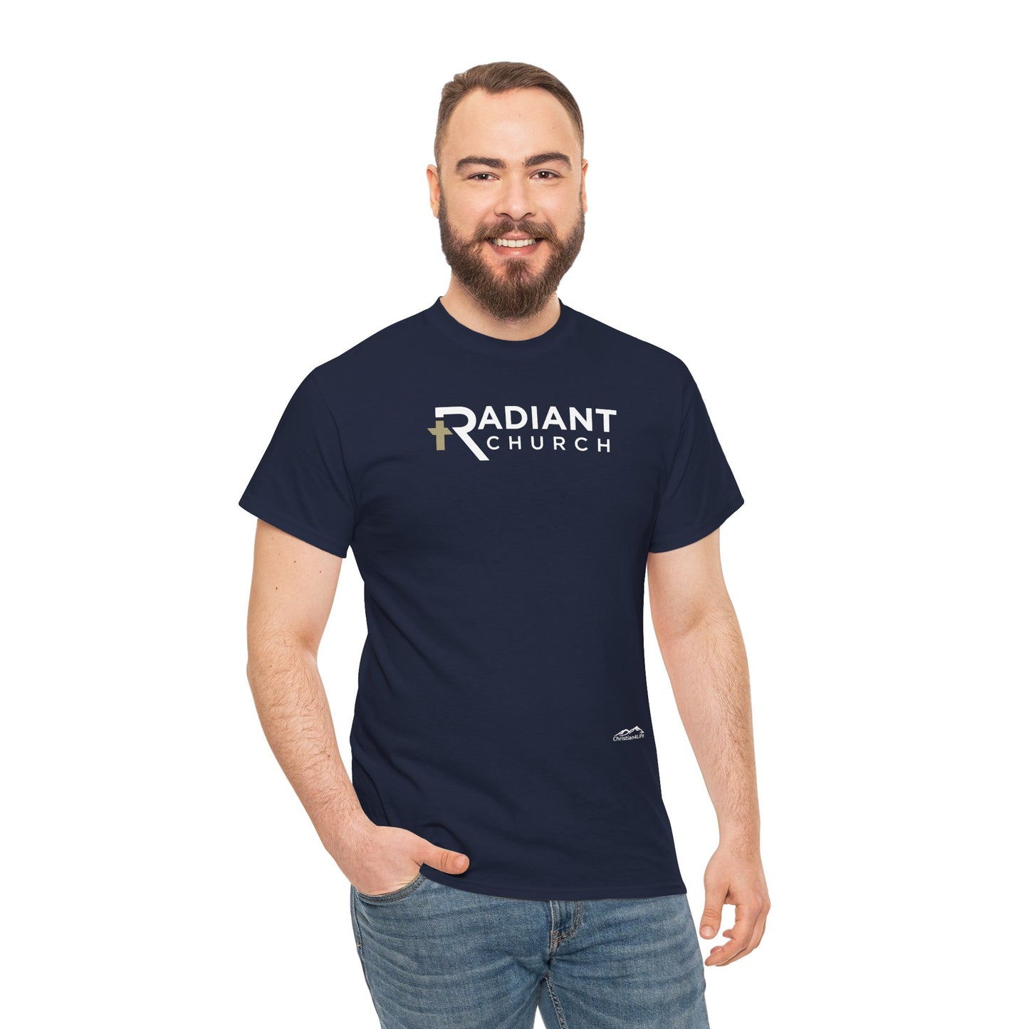 Radiant Church Unisex Cotton Tee | Comfortable Casual Wear, Faith-Based Apparel, Church Events, Gift for Believers, Everyday Style