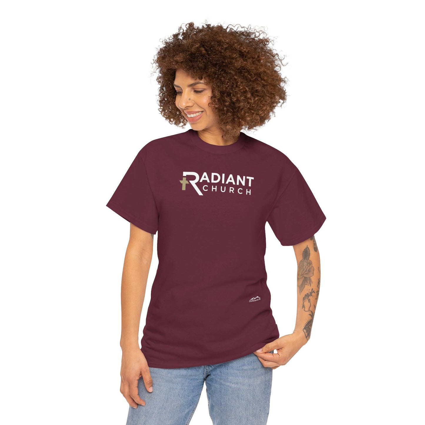 Radiant Church Unisex Cotton Tee | Comfortable Casual Wear, Faith-Based Apparel, Church Events, Gift for Believers, Everyday Style