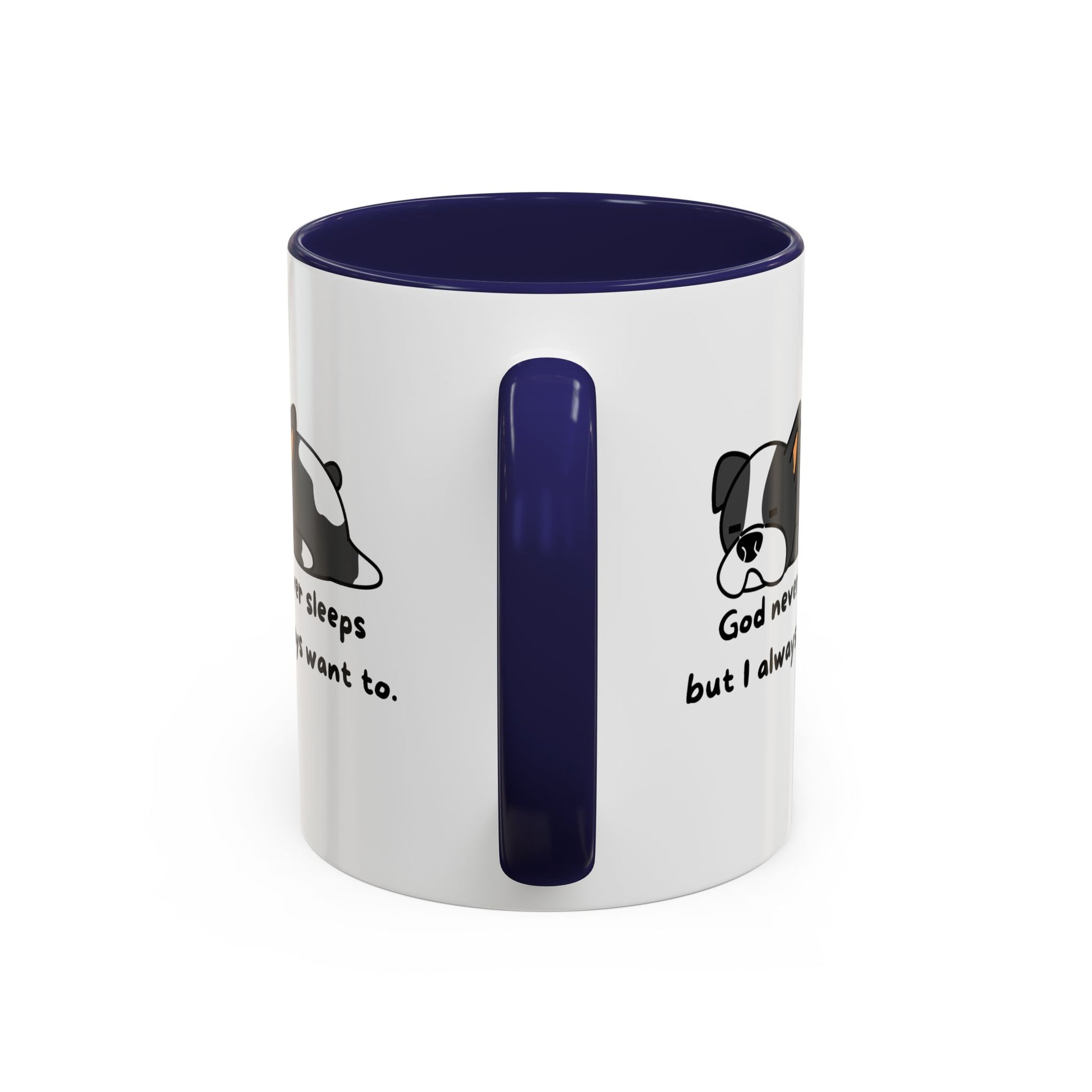 Christian ’God never sleeps’ 11 oz and 15oz Accent Mug multiple colors Christian Mug - Mug